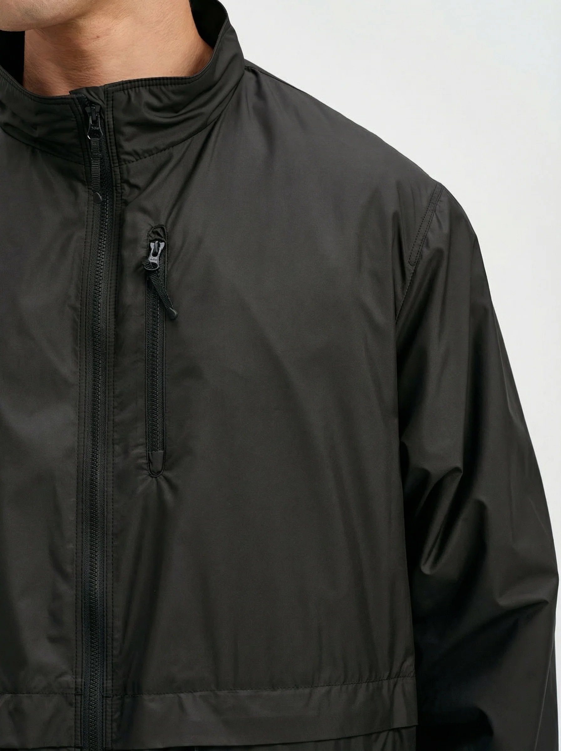 Stand Collar Shell Jacket - Image 4
