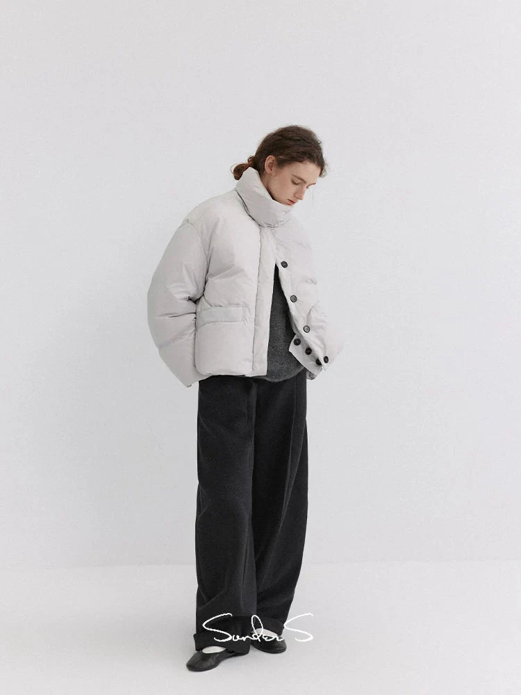Stand Collar Short Down Puffer