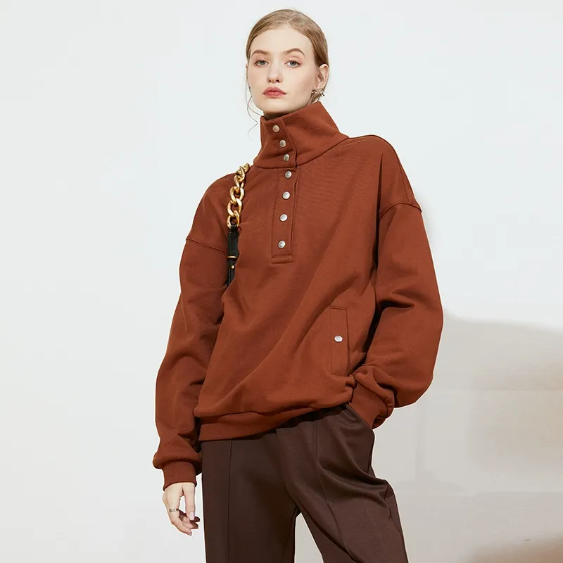 Stand-Collar Snap Pullover - Image 5