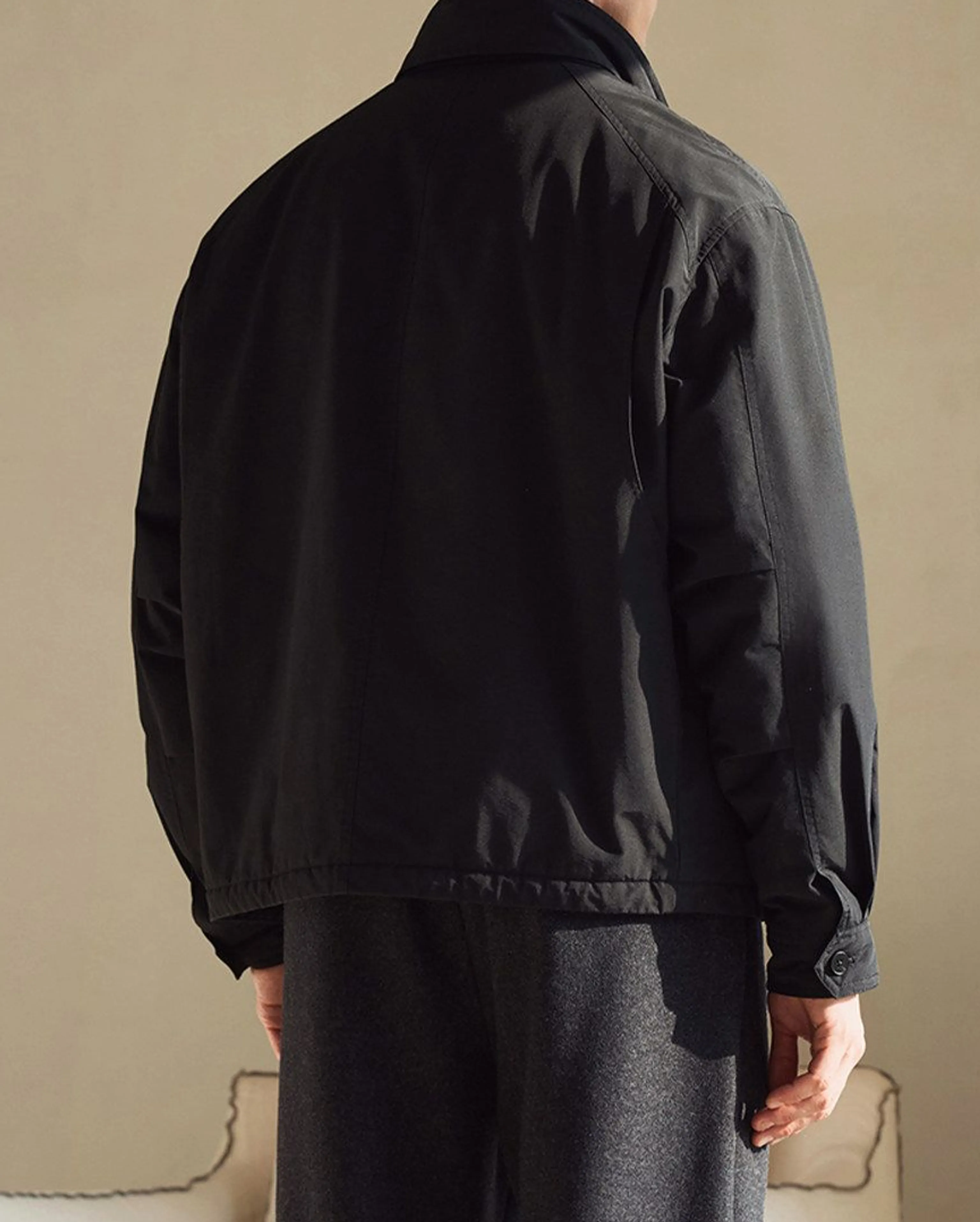 Stand-Collar Thermal Cotton Work Jacket - Image 7
