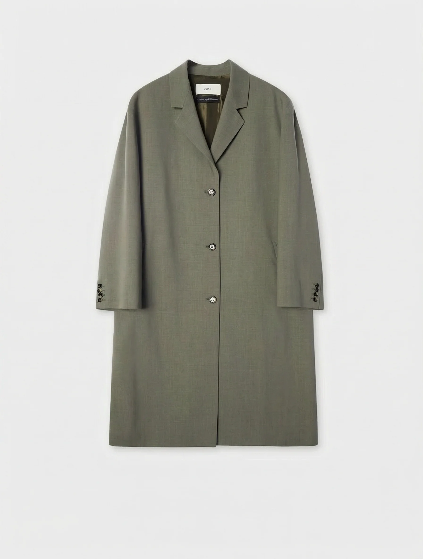Stand Collar Wool Trench - Image 5