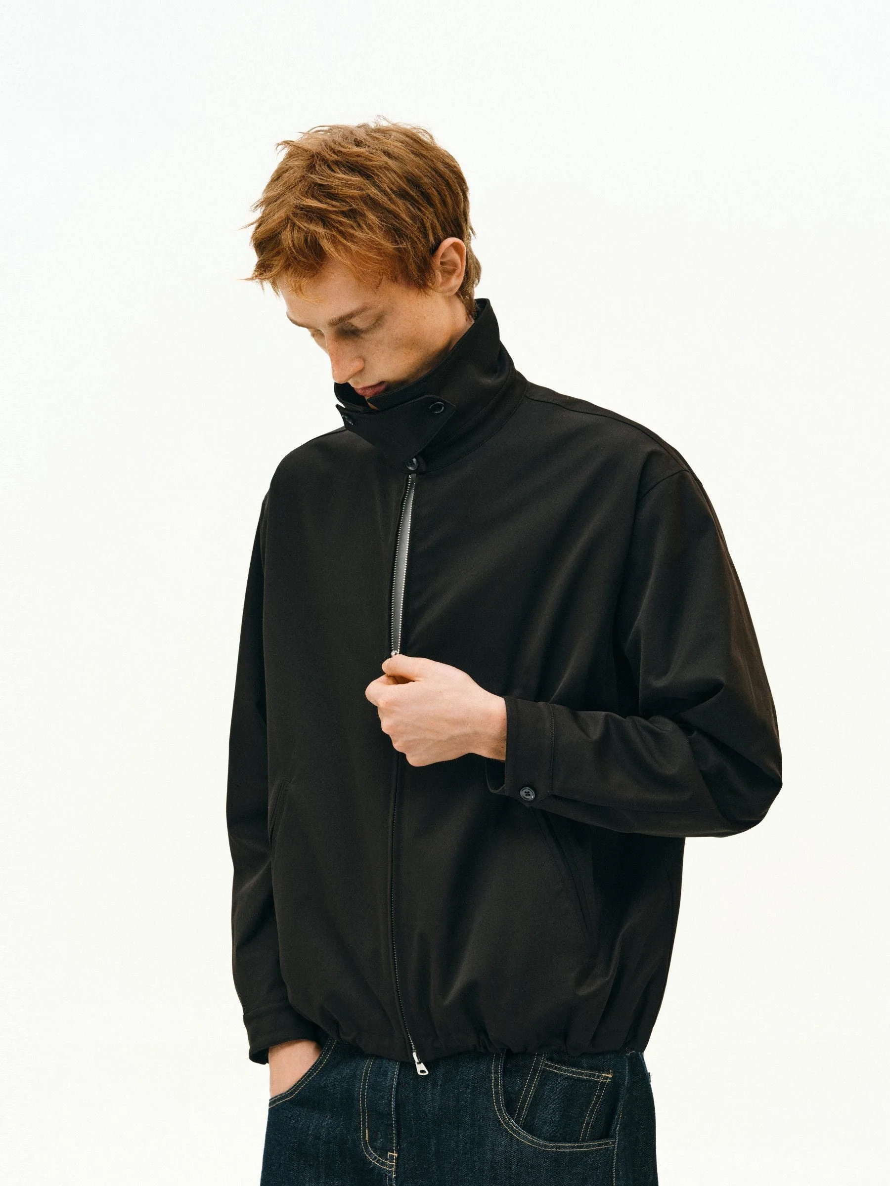 Stand Collar Zip Jacket - Image 2