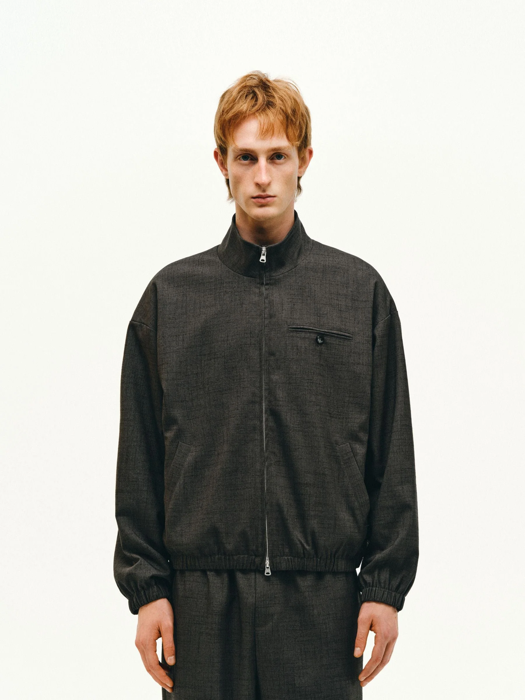 Stand Collar Zip Jacket - Image 2