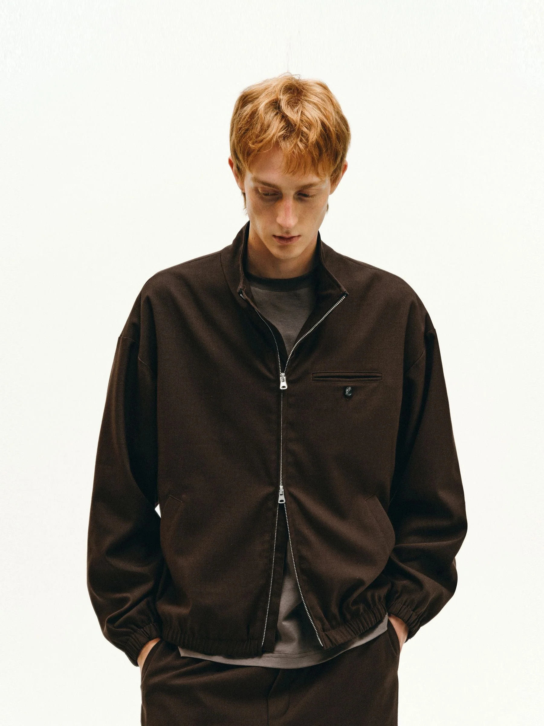 Stand Collar Zip Jacket - Image 3