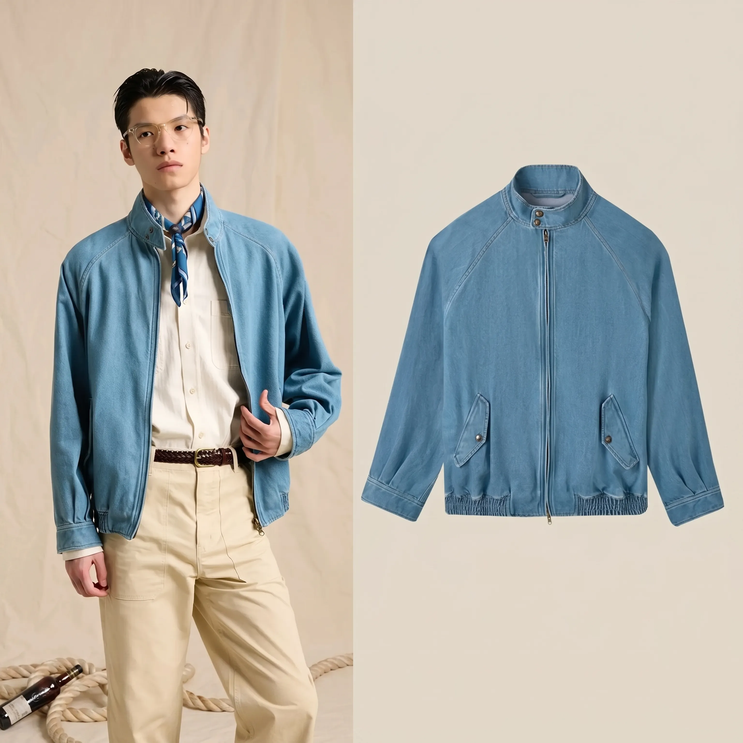 Stand-Collar Zip Jacket - Image 4