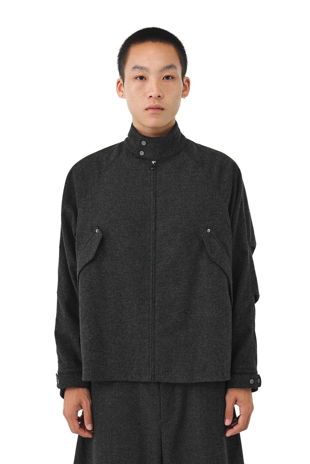 Stand Collar Zip Jacket - Image 5