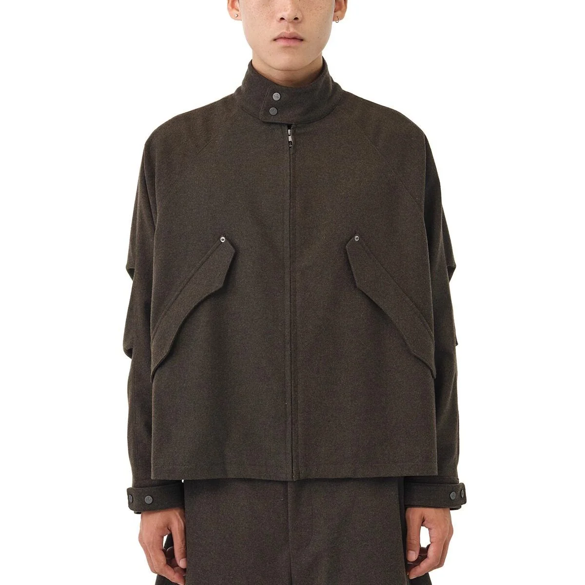 Stand Collar Zip Jacket - Image 6