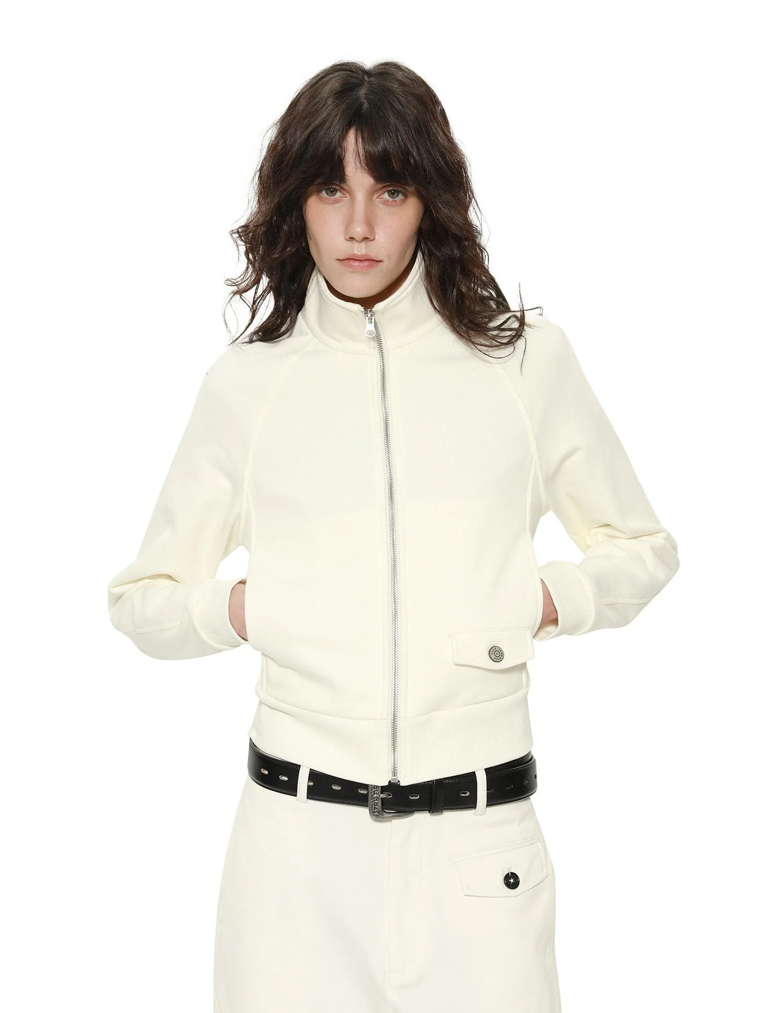 Stand Collar Zip Jacket