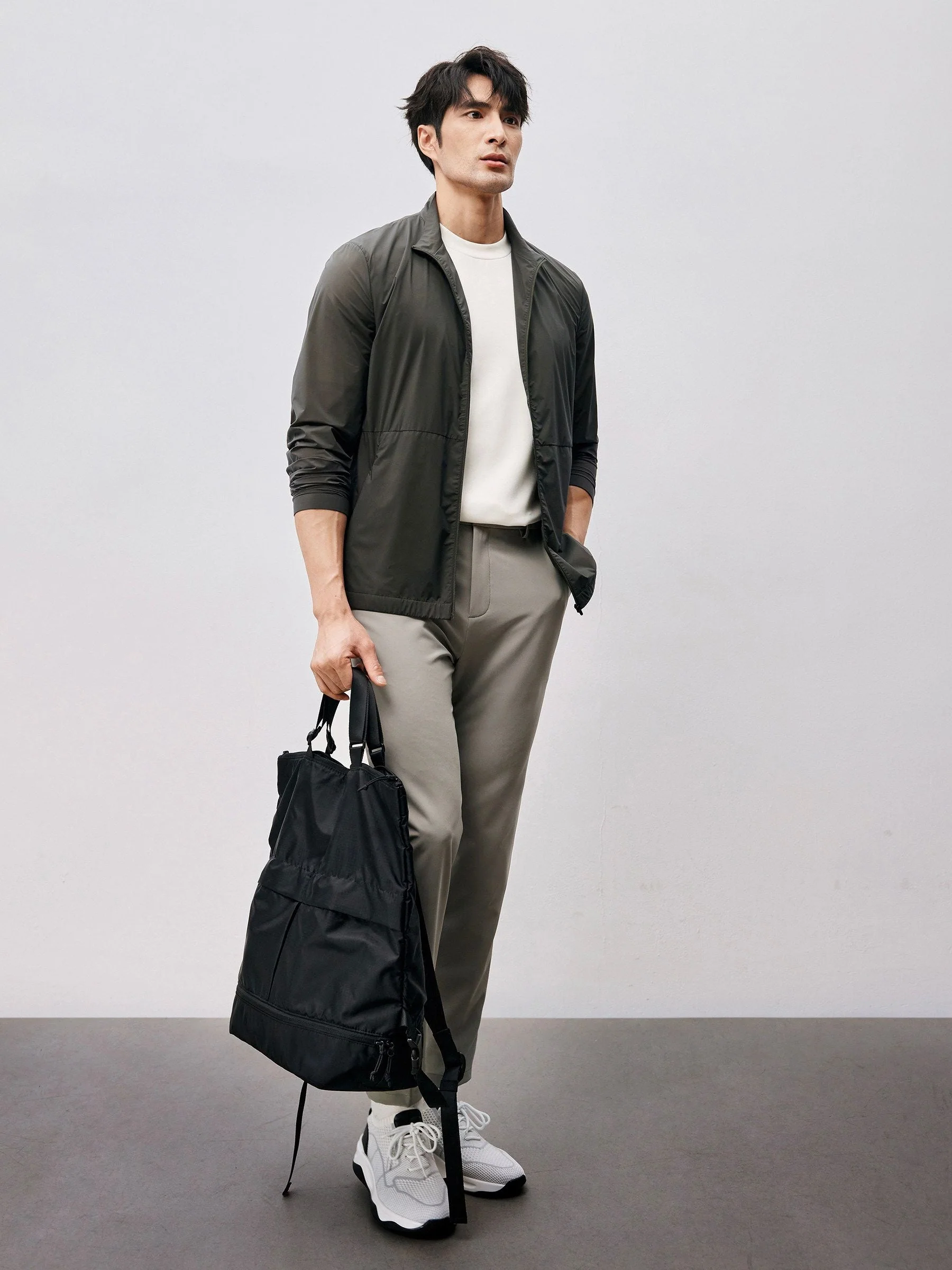 Stand Collar Zip Jacket - Image 4