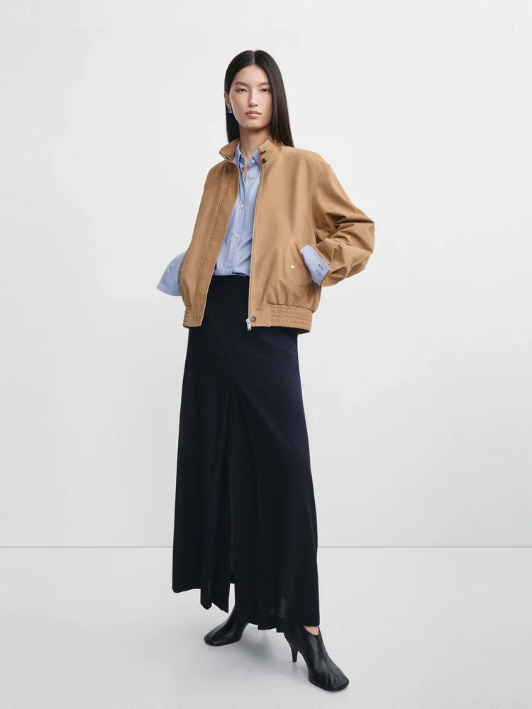 Stand Collar Zip Jacket