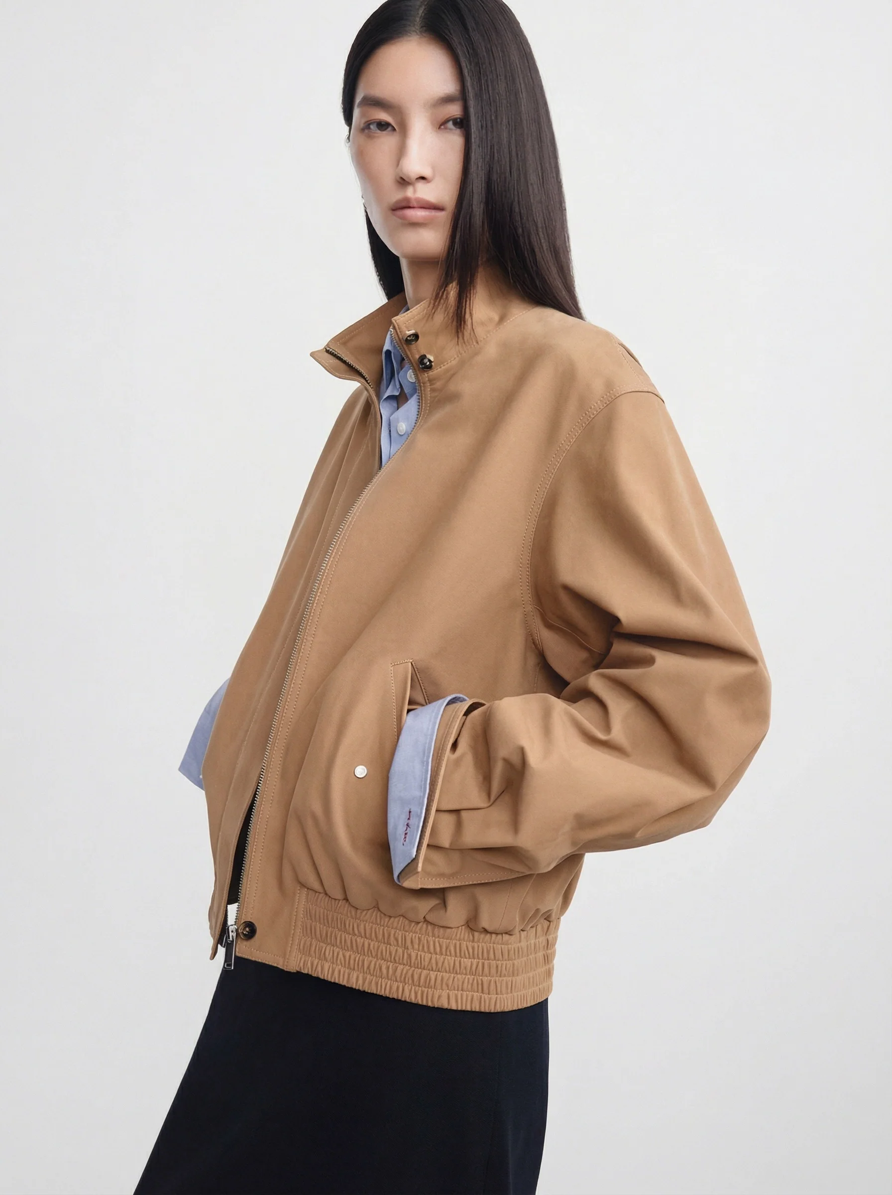 Stand Collar Zip Jacket - Image 3