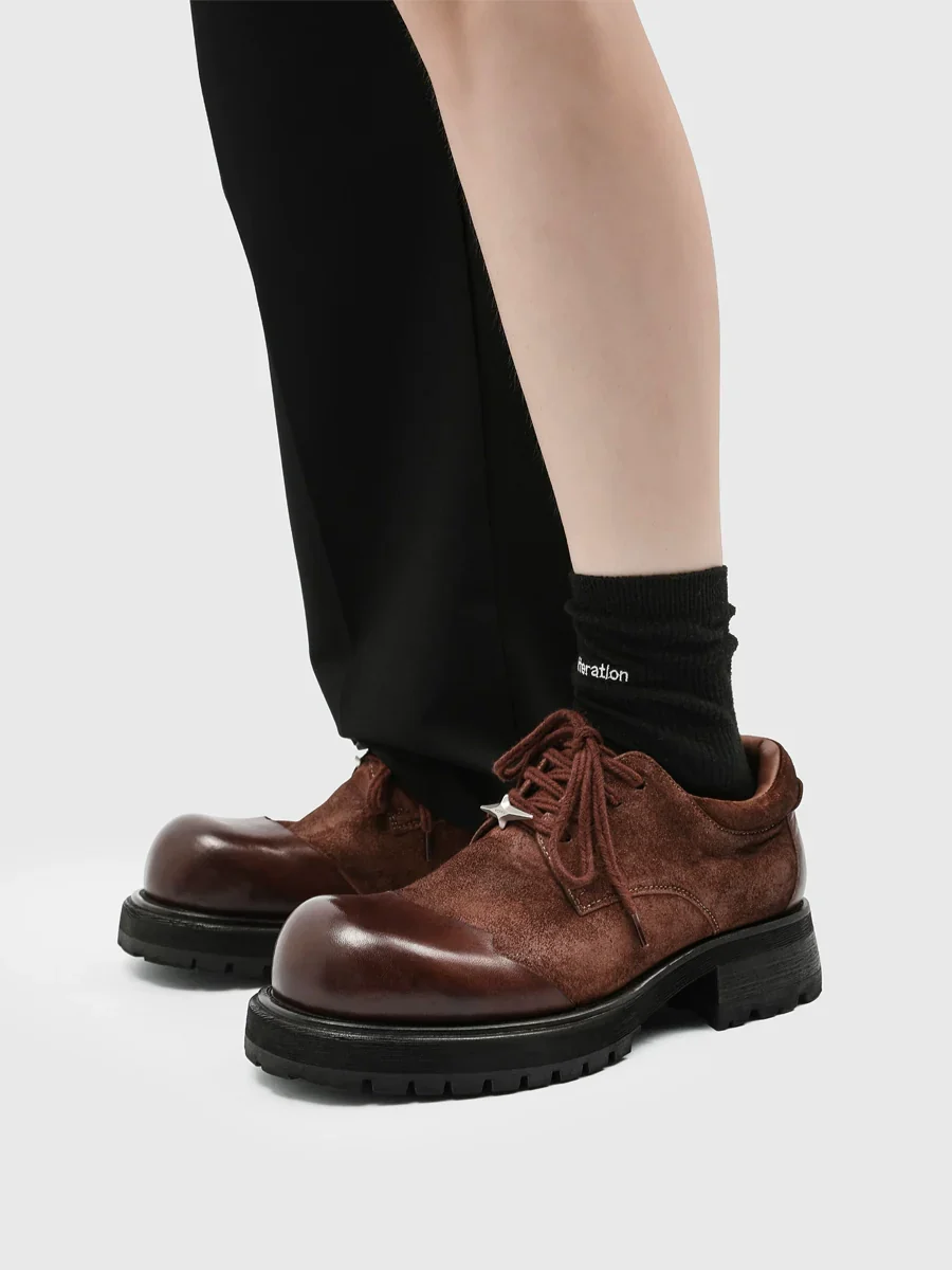 Star-Embellished Suede Derby - Image 5