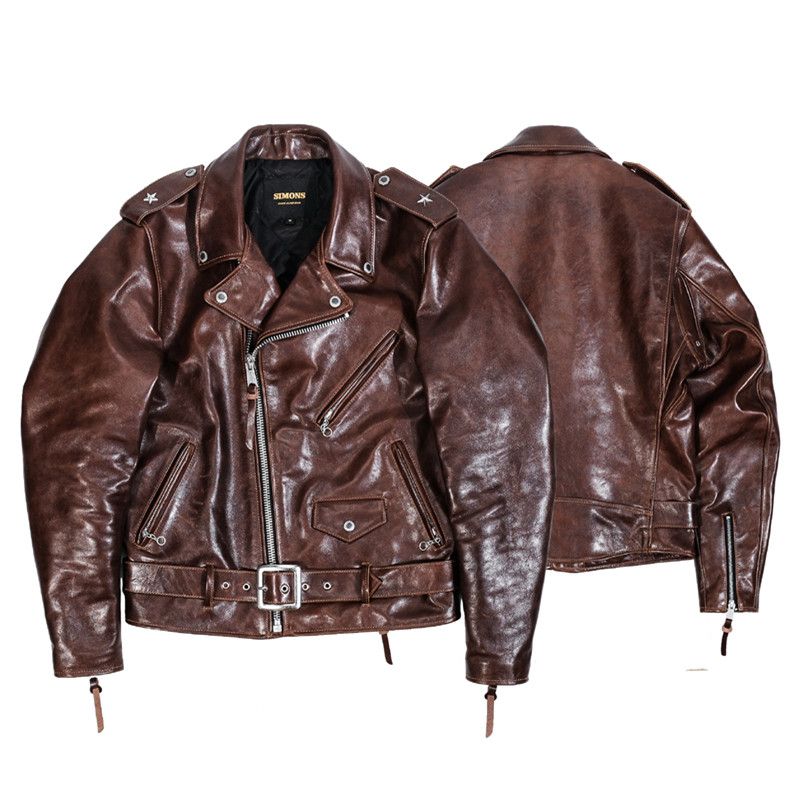Star Epaulet Biker Jacket - Image 7