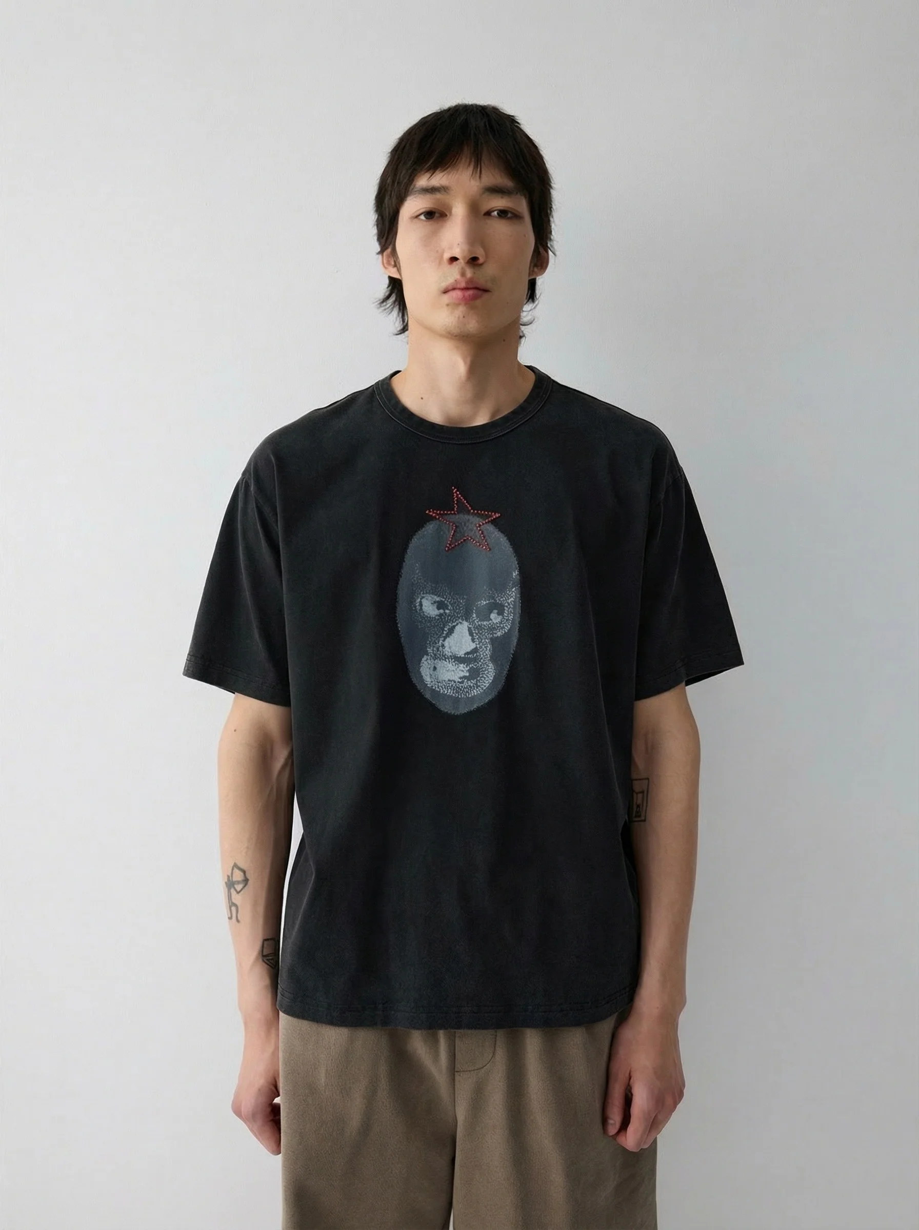 Star Mask Graphic Tee - Image 2