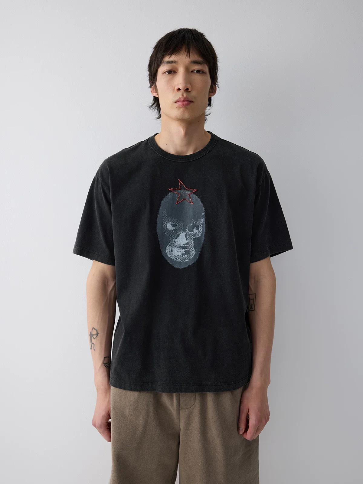 Star Mask Graphic Tee - Image 5