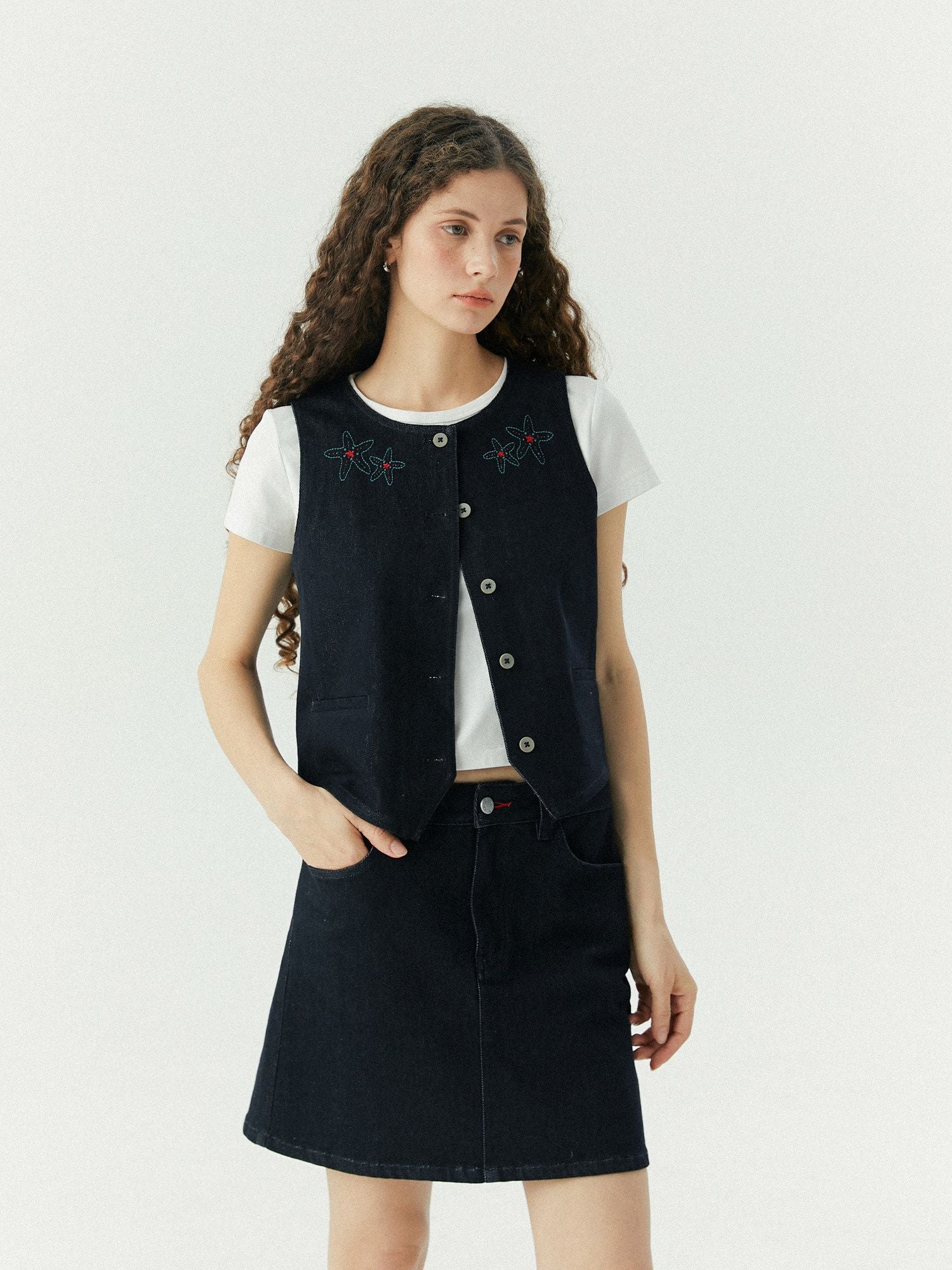 Starfish Denim Vest - Image 3