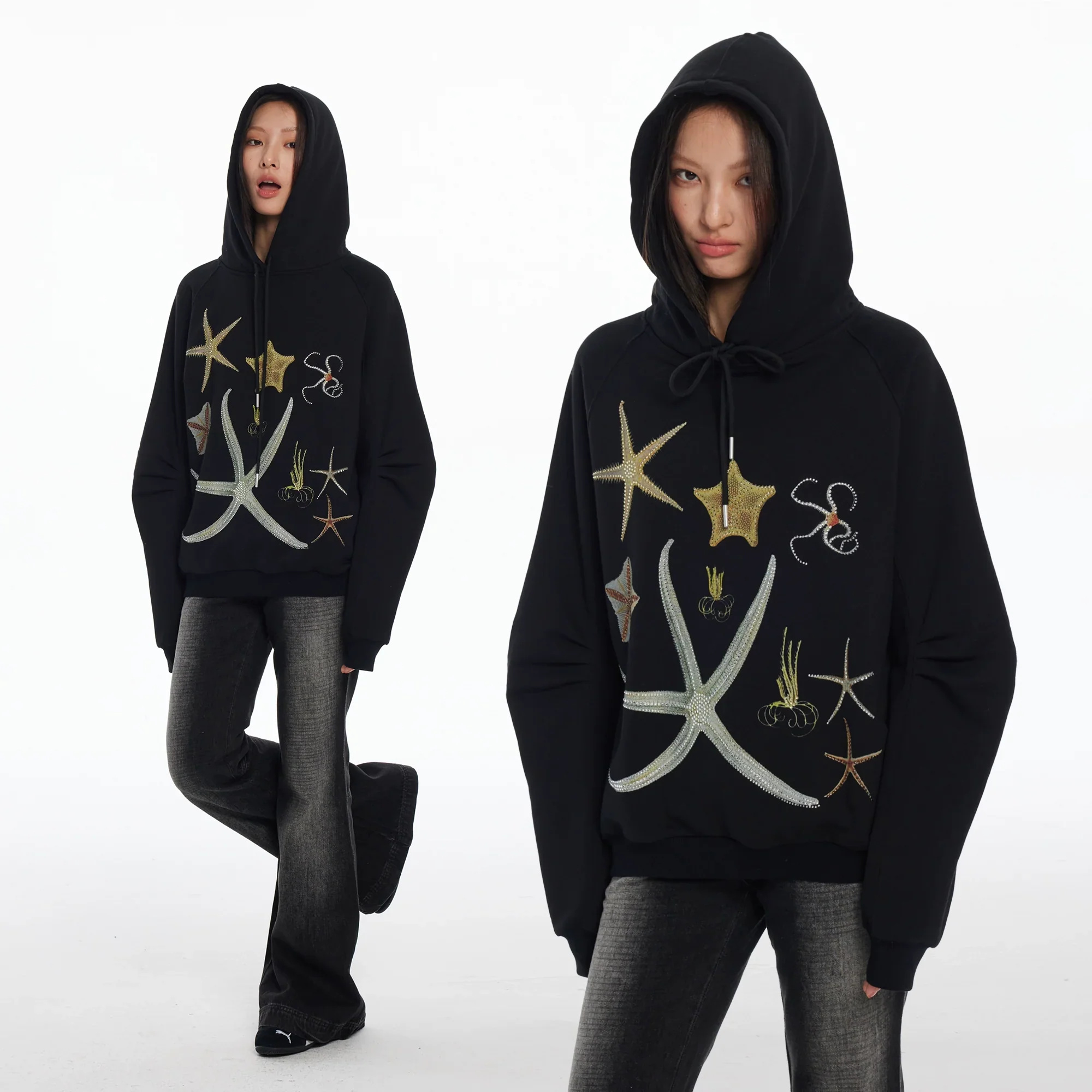 Starfish Embroidered Hoodie - Image 3
