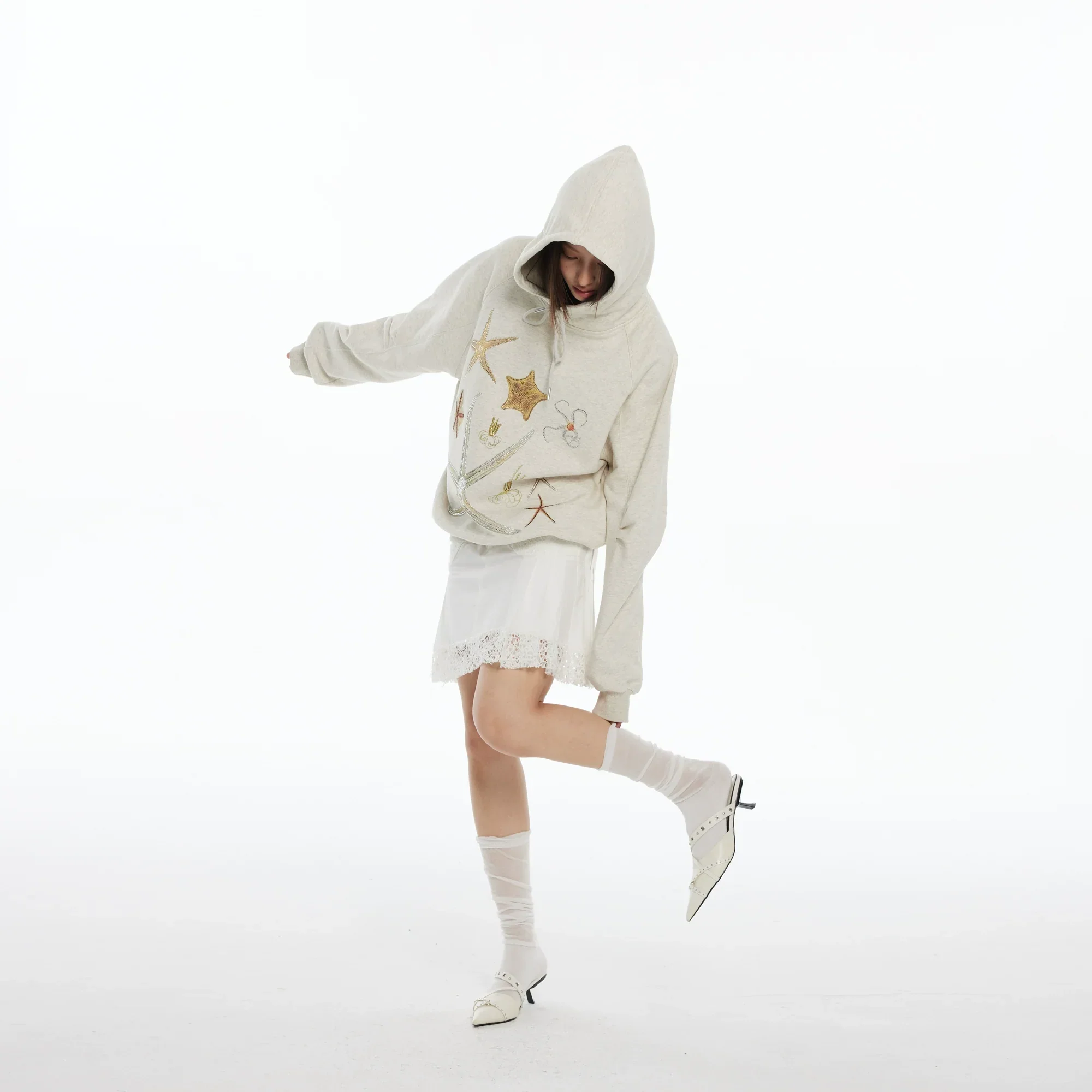 Starfish Embroidered Hoodie - Image 4