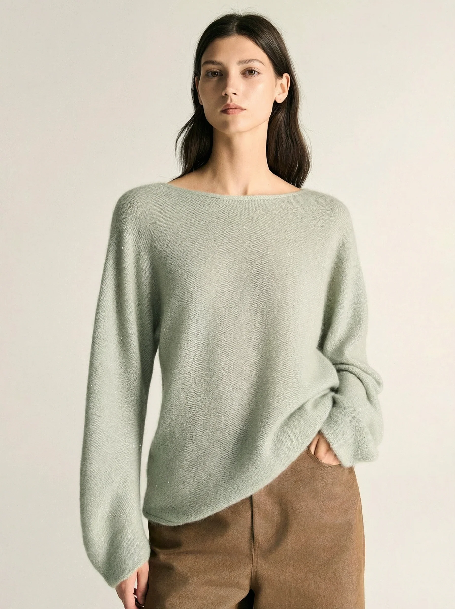 Starry Boat-Neck Sweater - Image 4