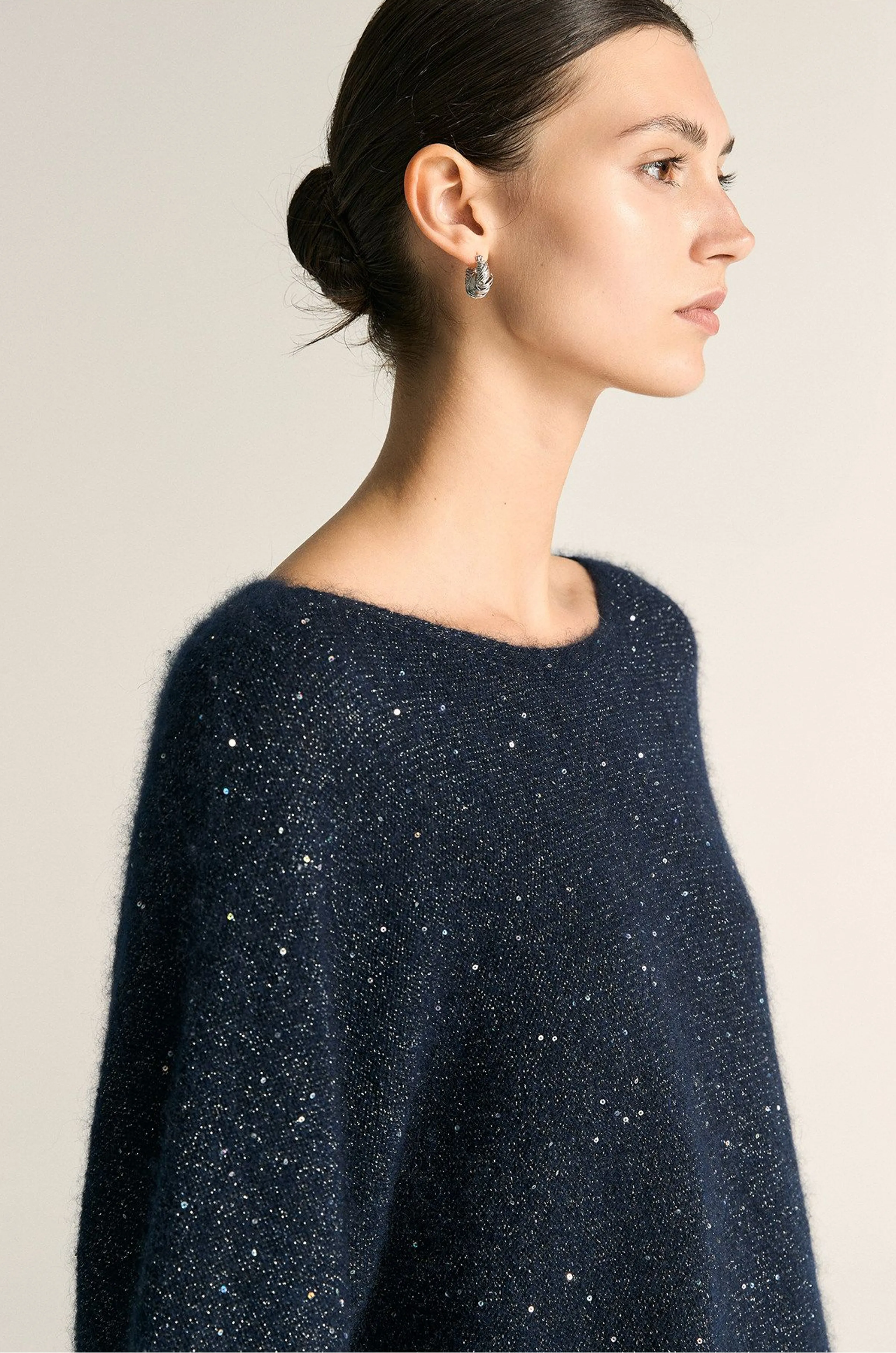 Starry Boat-Neck Sweater - Image 6