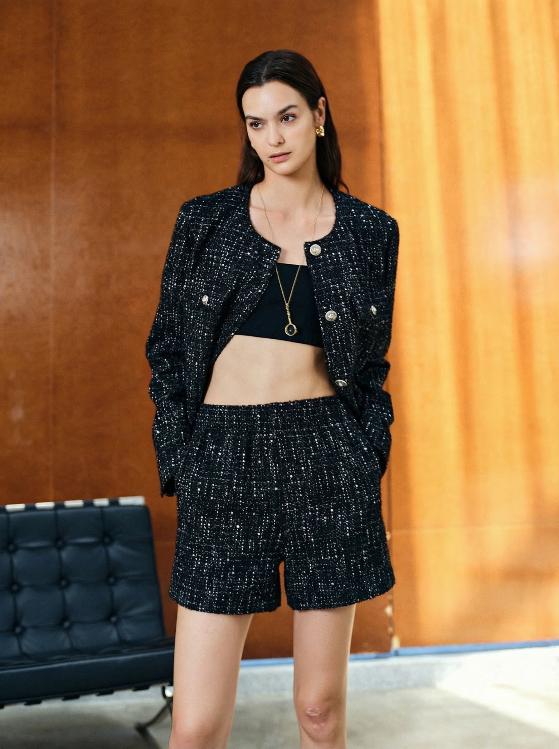 Starry Tweed Shorts - Image 2