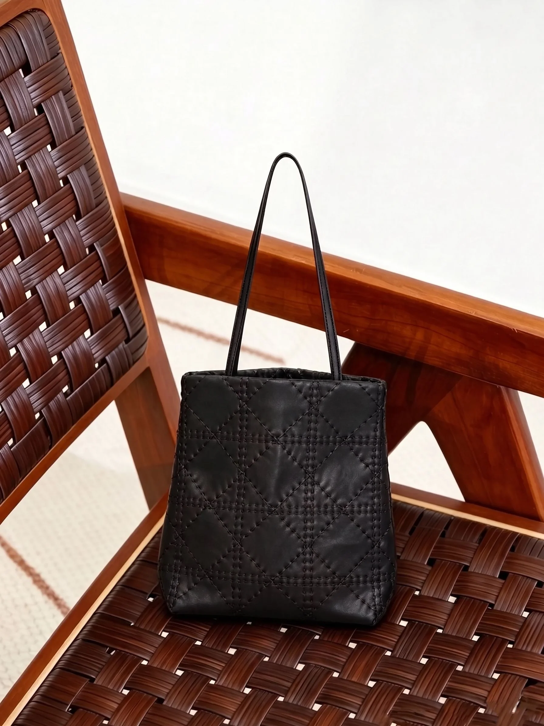 Stitched Leather Tote