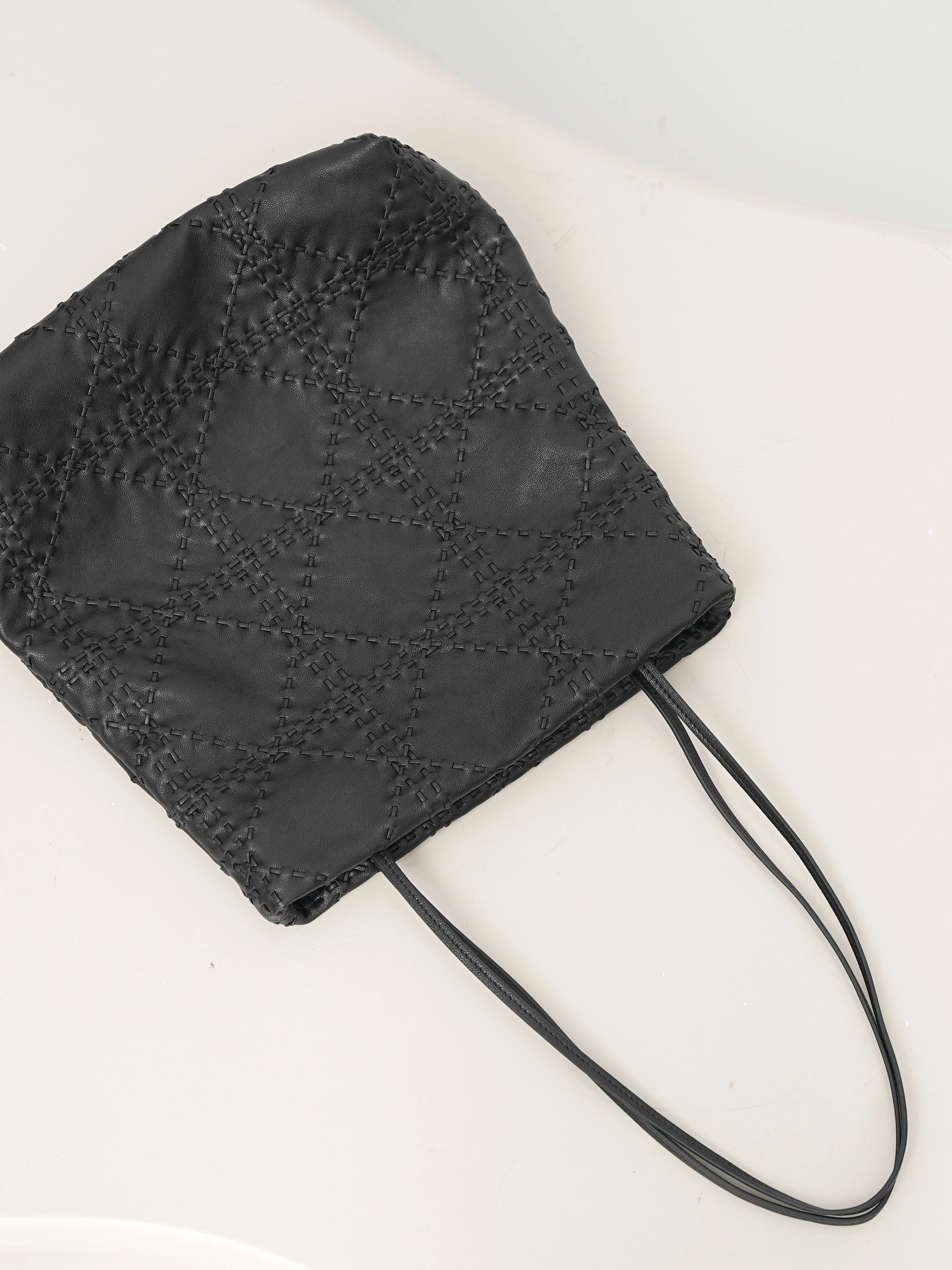 Stitched Leather Tote - Image 4