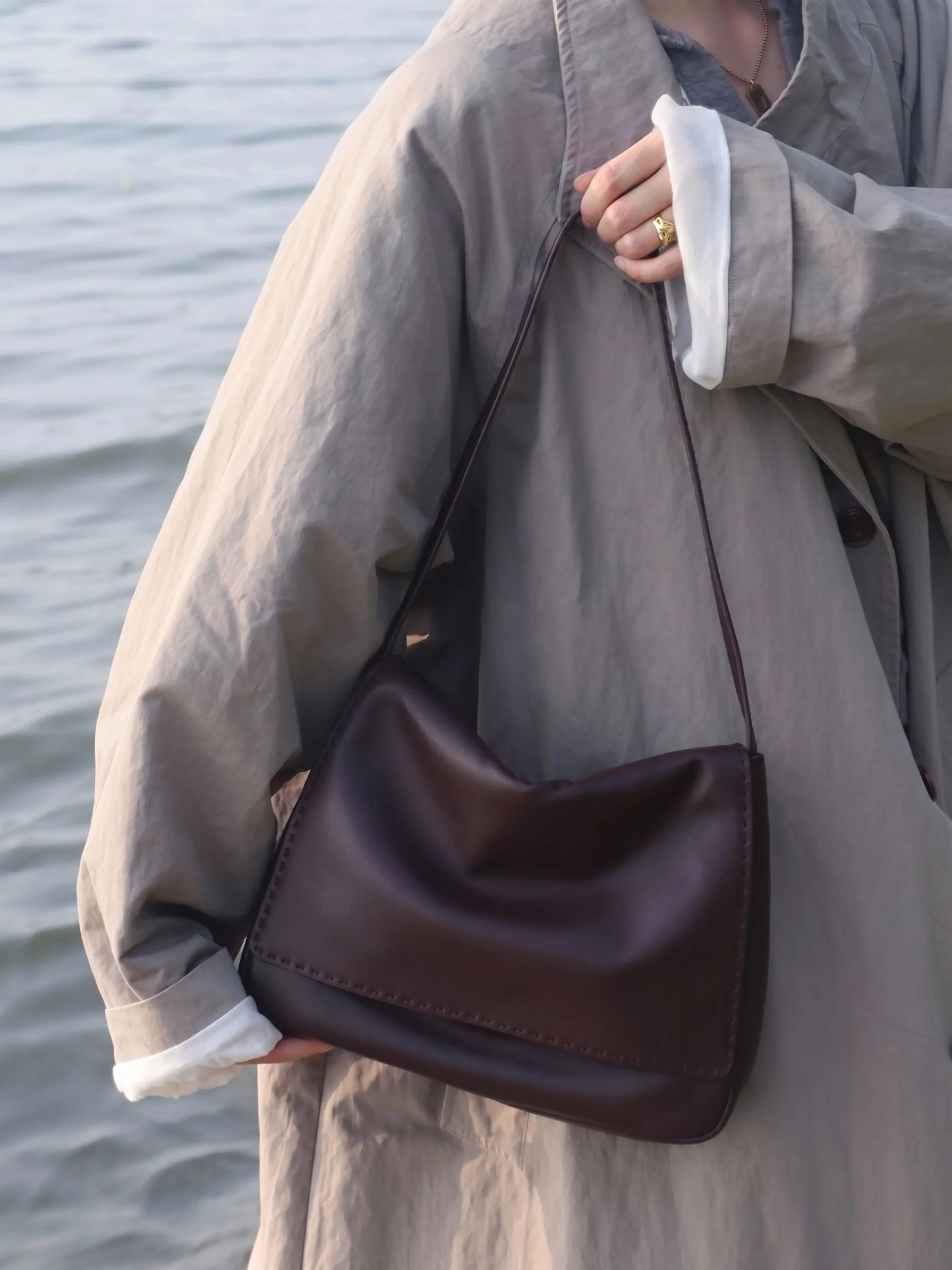 Stitched Shoulder Bag