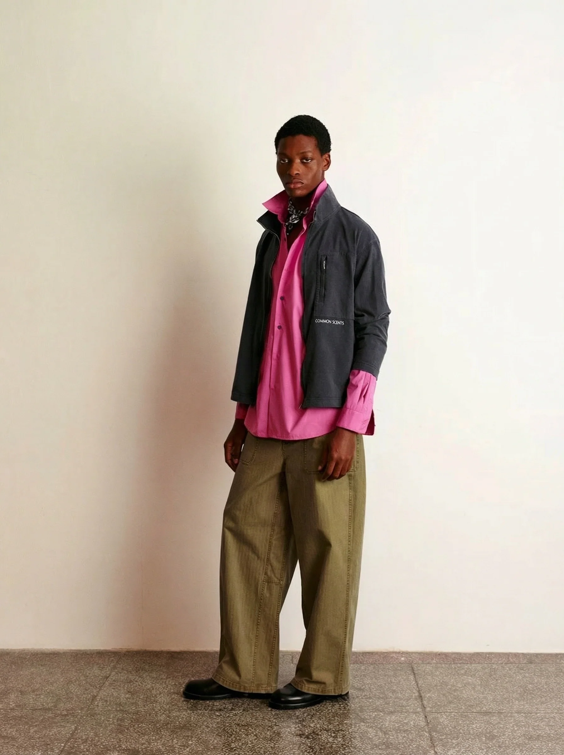 Stonewashed Herringbone Utility Pants - Image 2