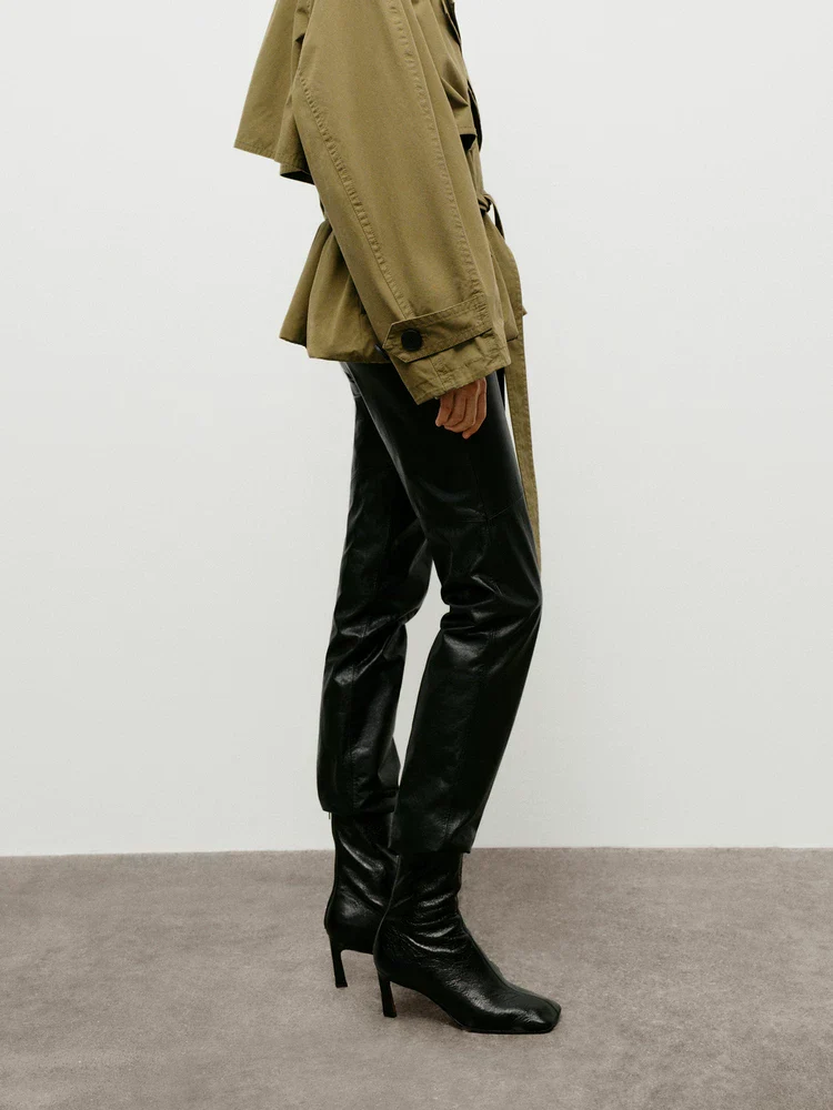 Straight Leather Pants - Image 2