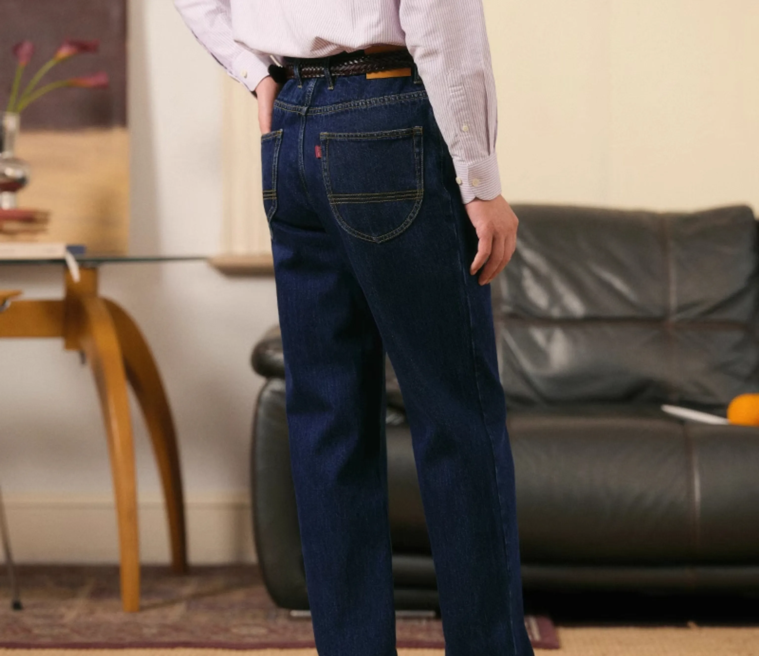 Straight-Leg Cotton Jeans - Image 6