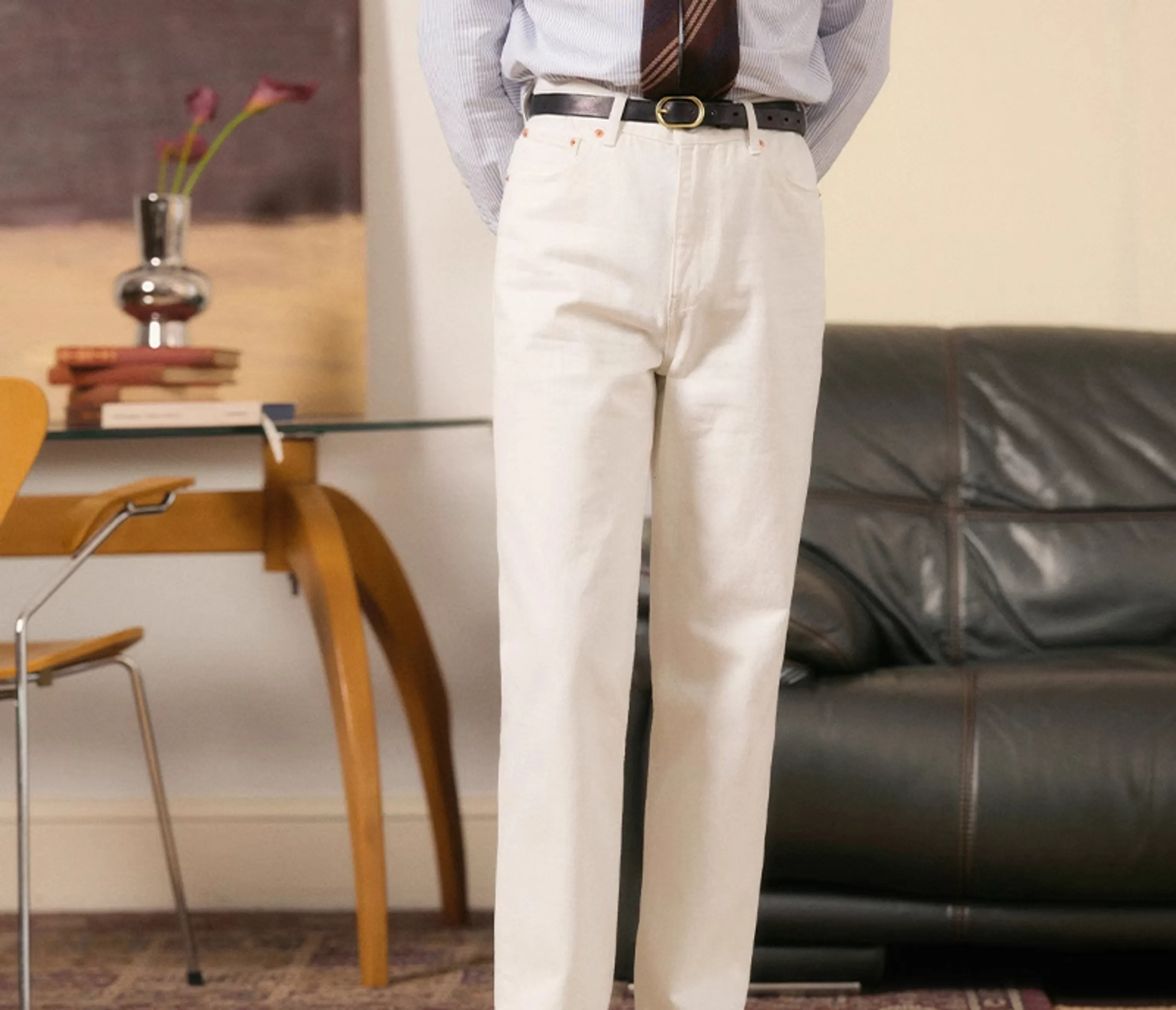 Straight-Leg Cotton Jeans - Image 9