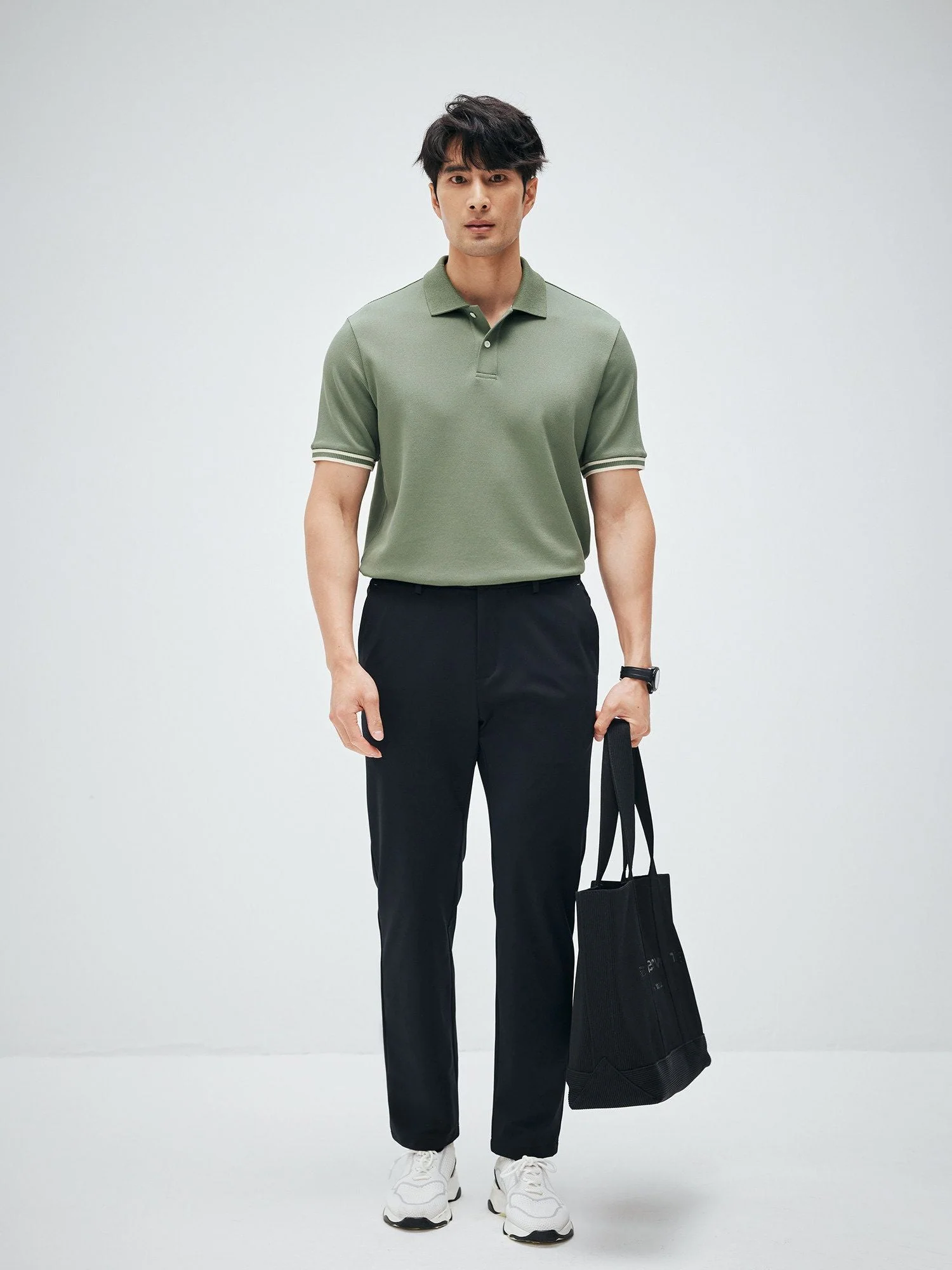 Stretch Knit Trousers - Image 2