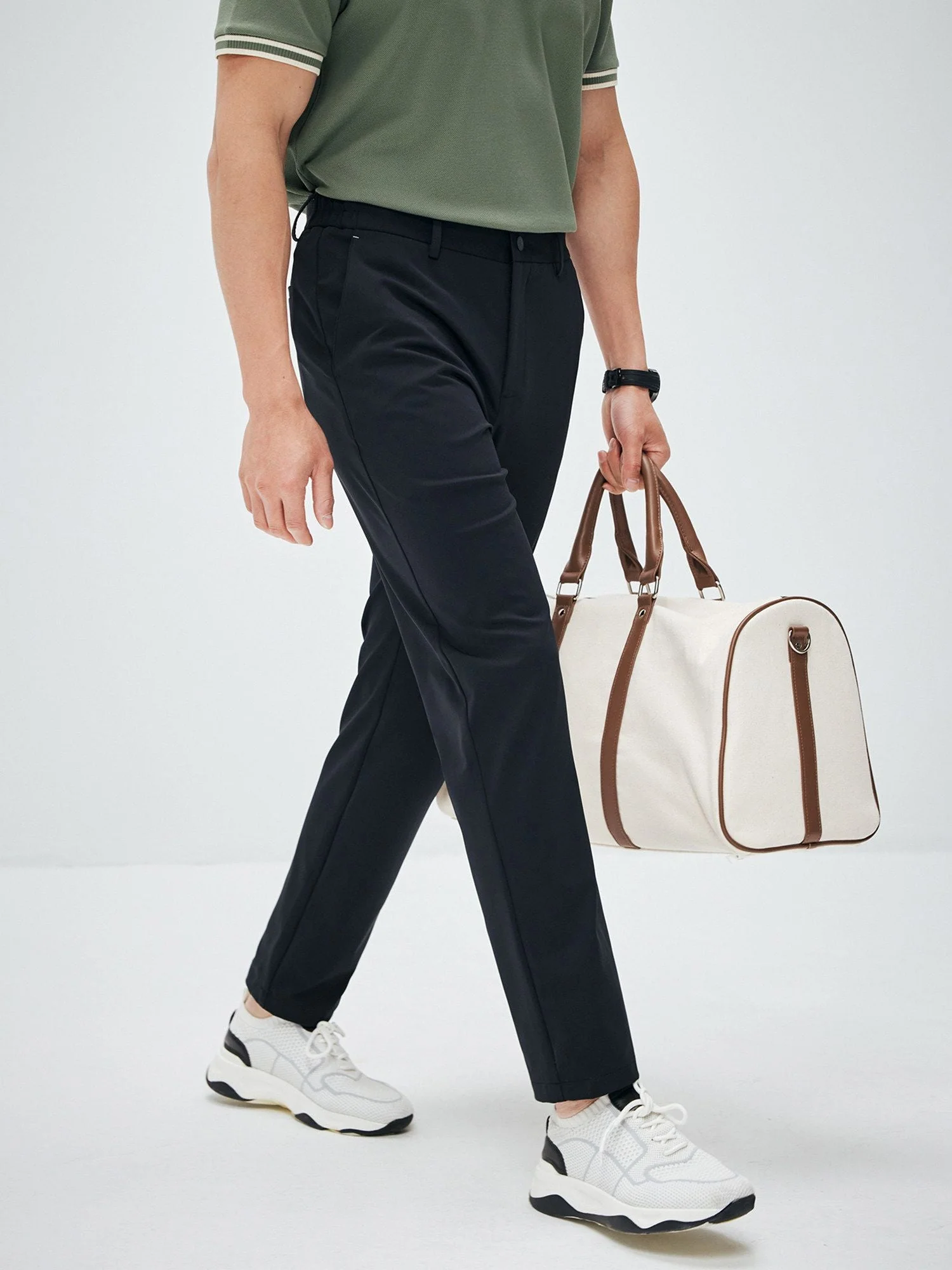 Stretch Knit Trousers - Image 3