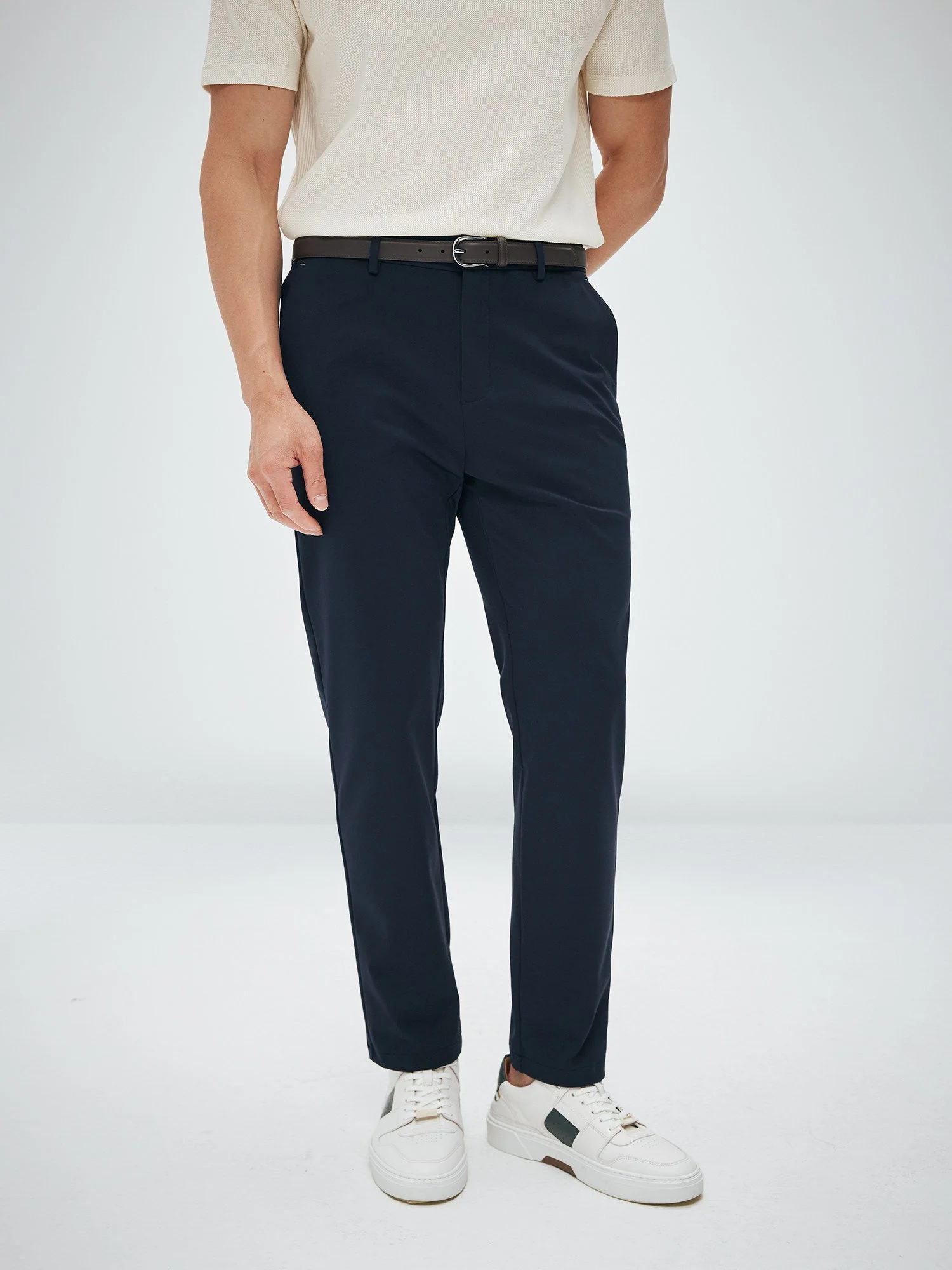 Stretch Knit Trousers - Image 4