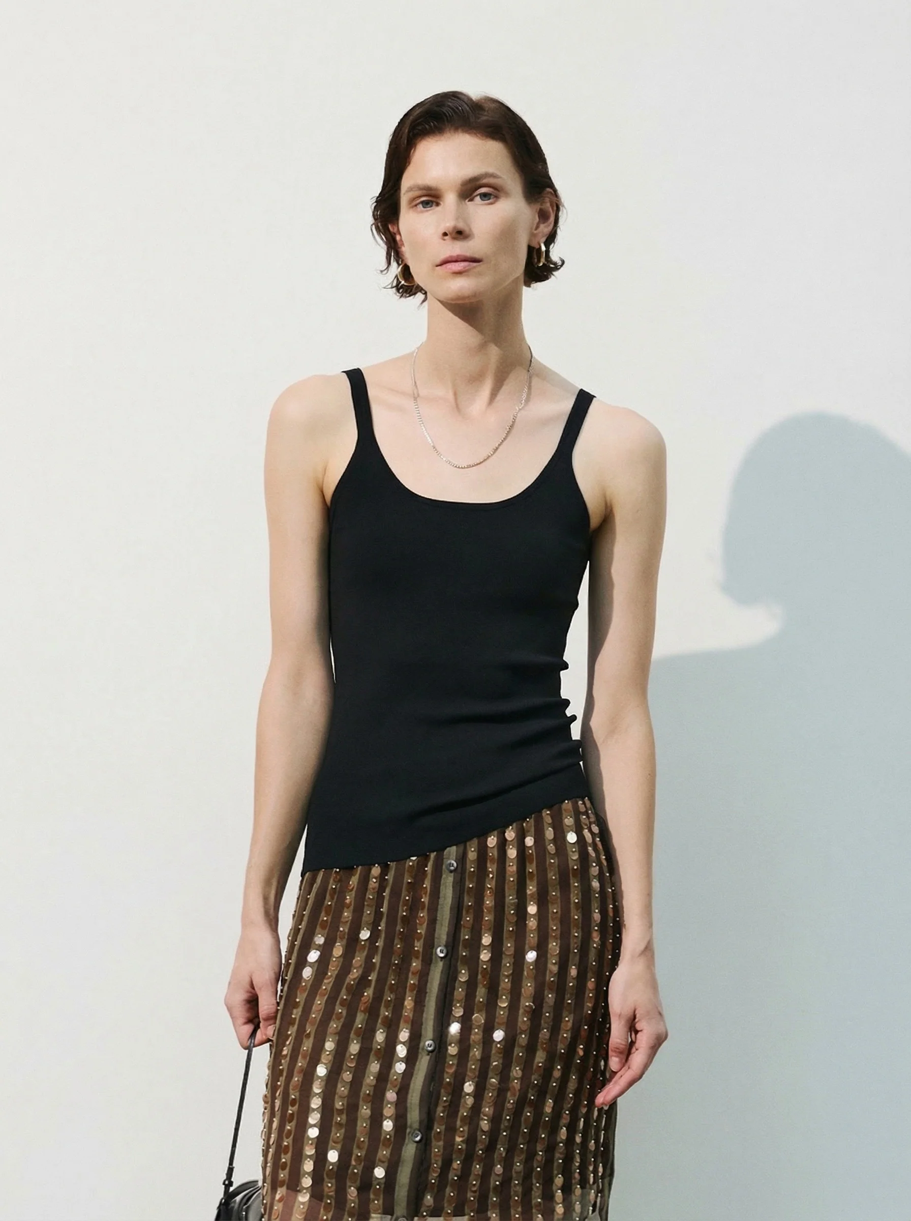 Stretch Tencel-Wool Knit Cami - Image 3