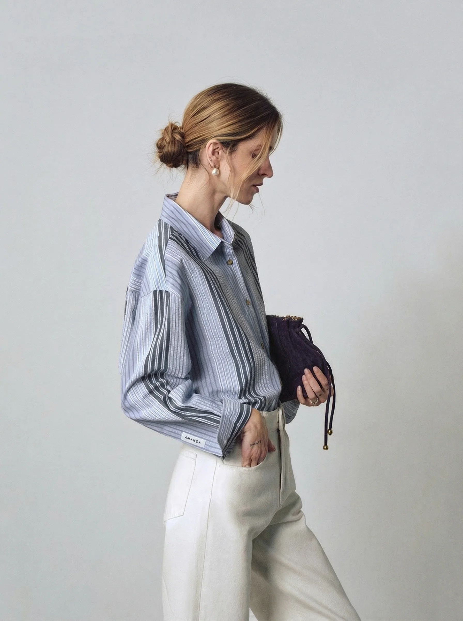 Striped Button Shirt - Image 2