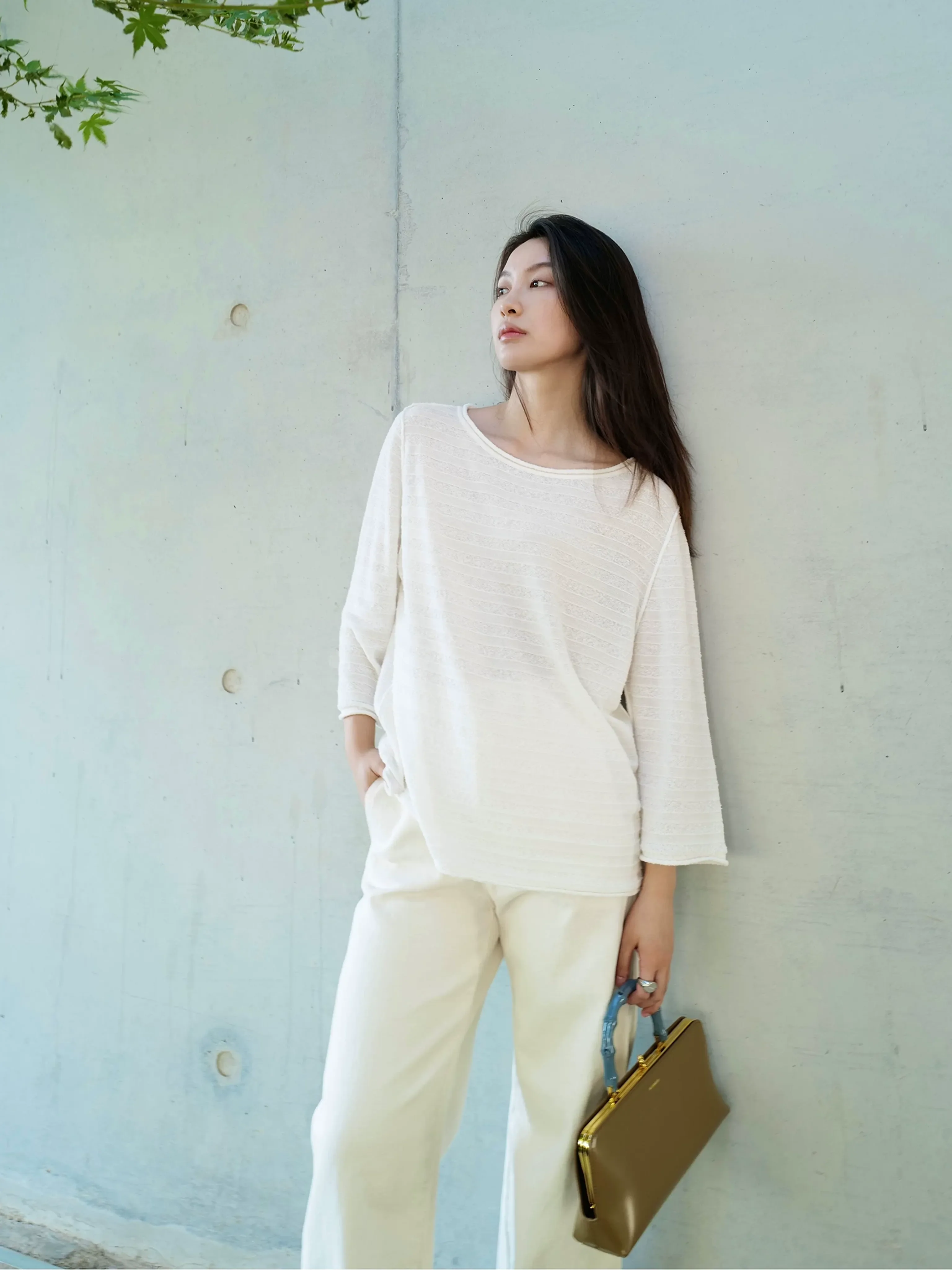 Striped Cashmere Silk Sweater - Image 2