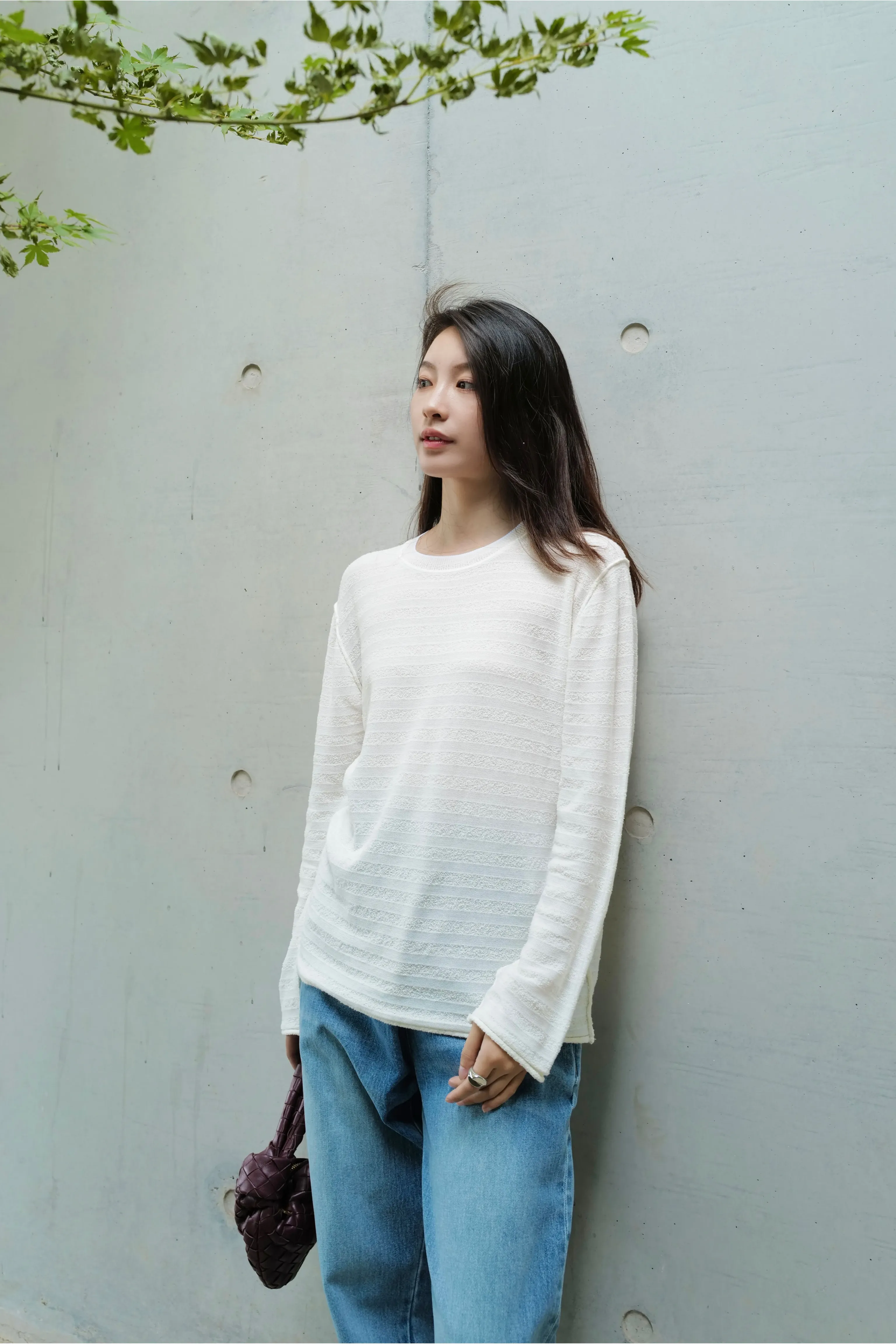 Striped Cashmere Silk Sweater - Image 8