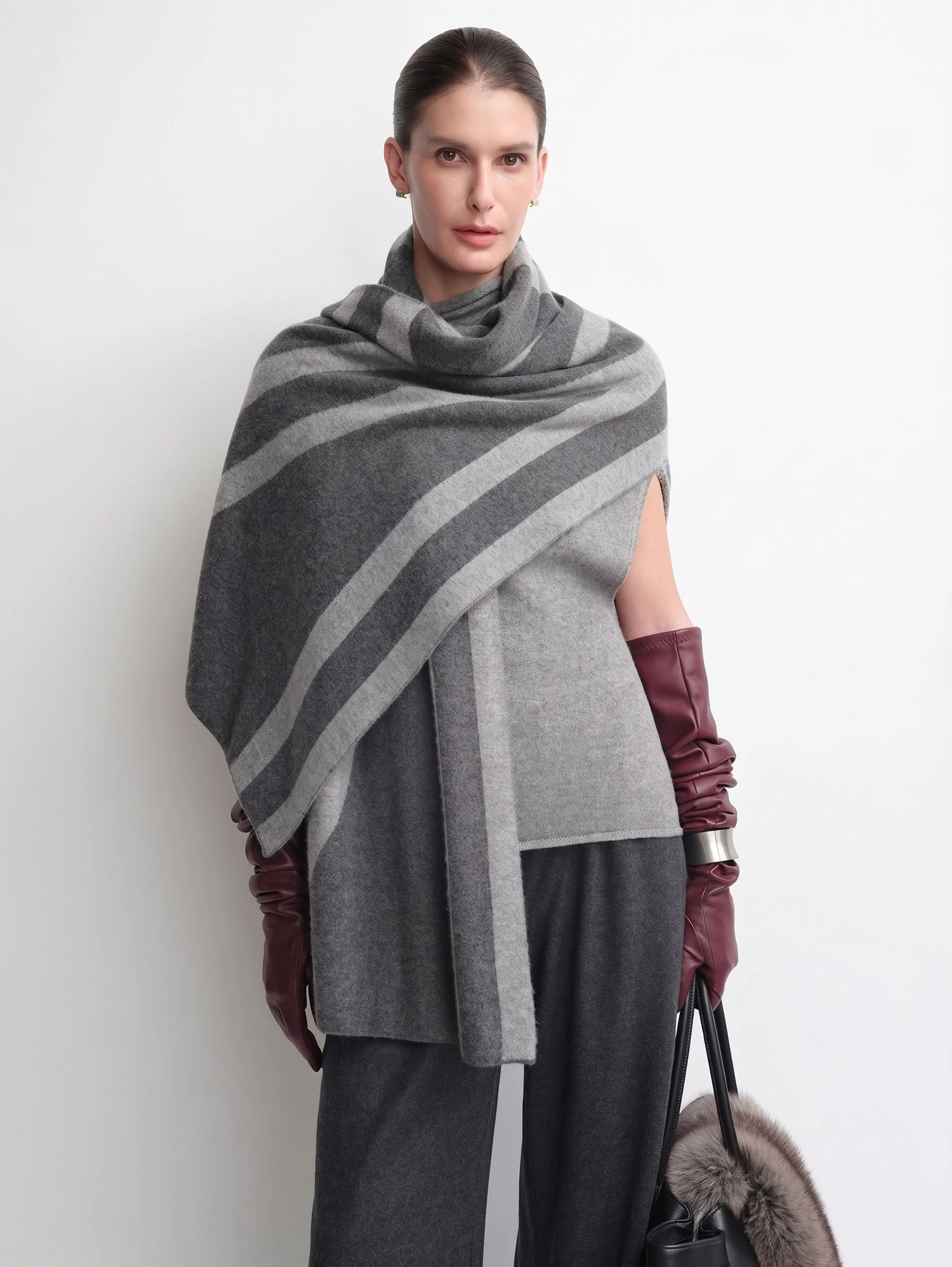 Striped Cashmere Wrap