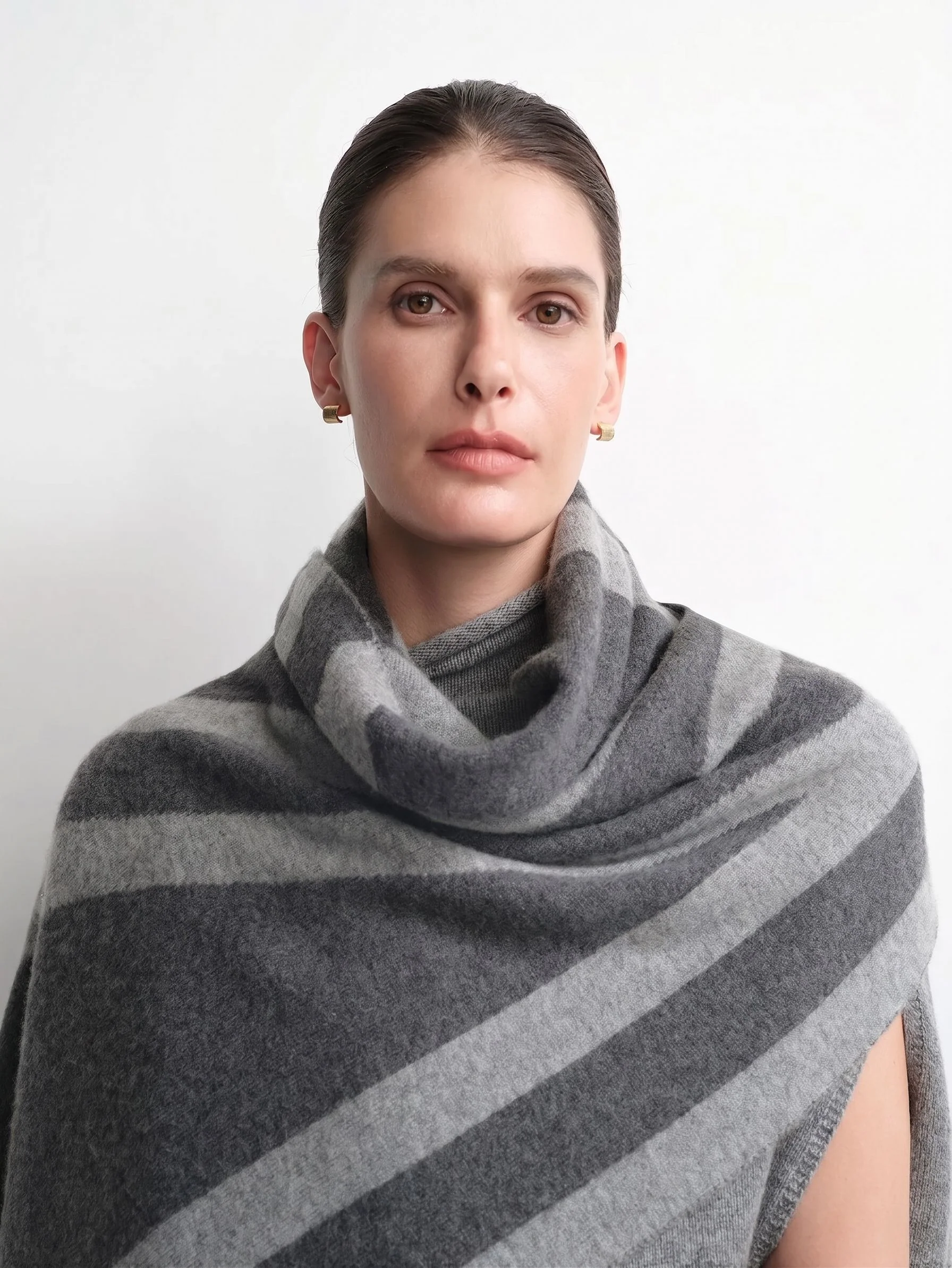 Striped Cashmere Wrap - Image 4