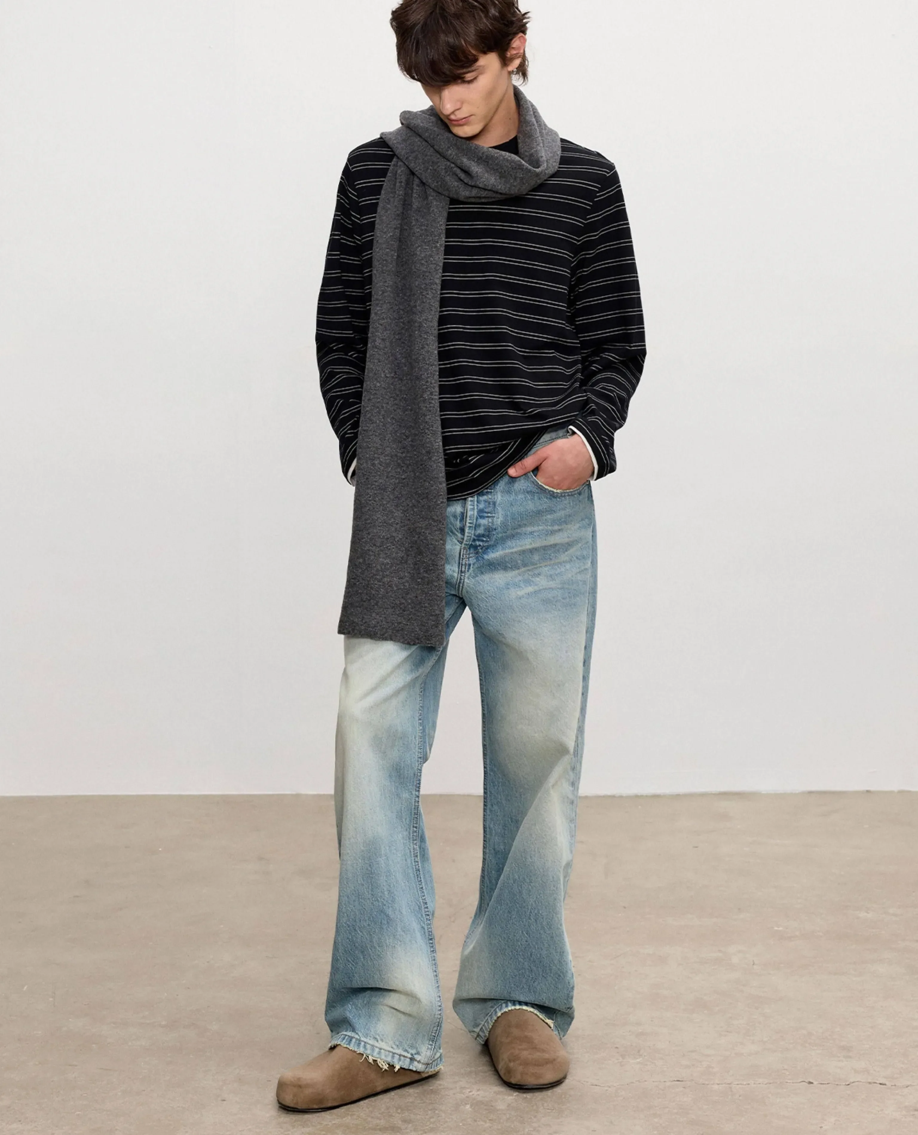 Striped Contrast-Cuff Tee - Image 4
