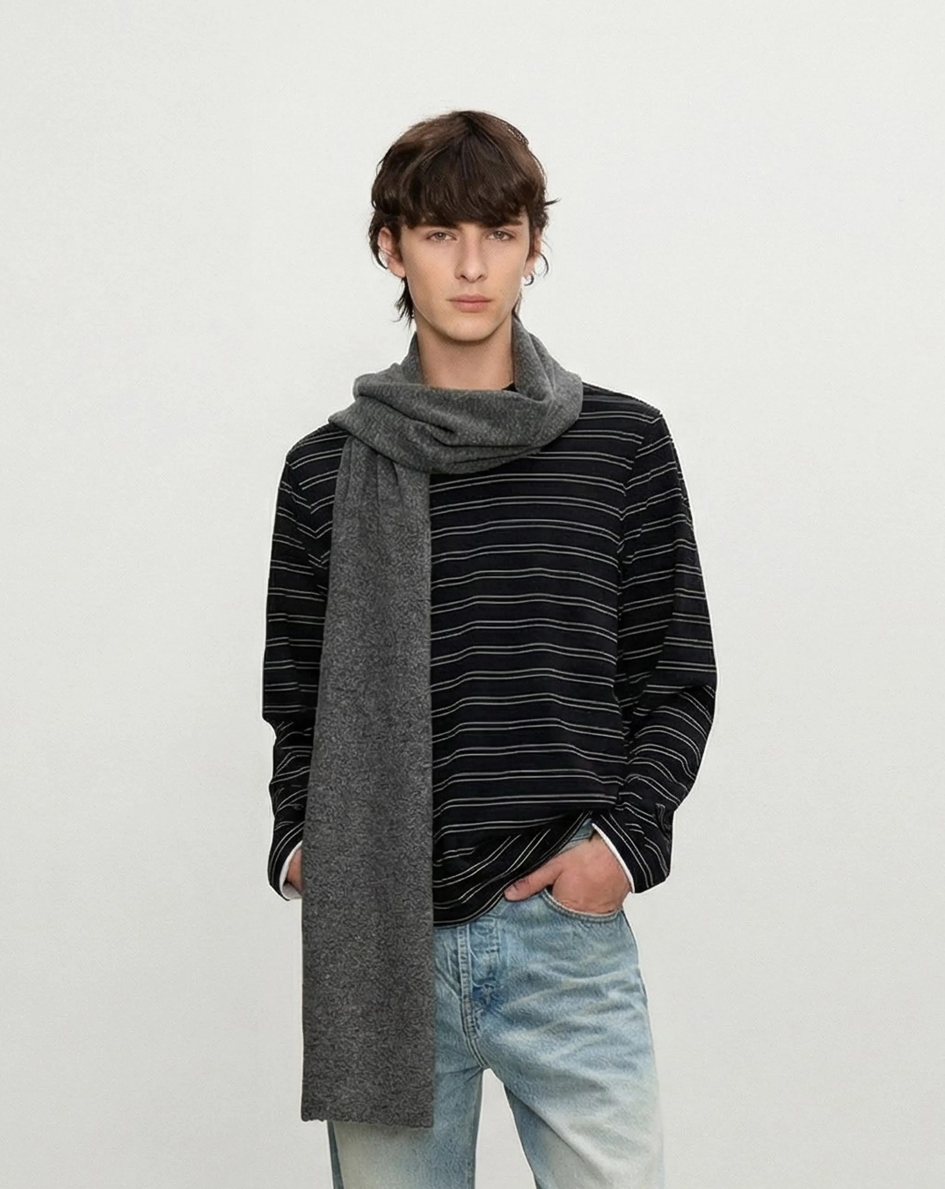 Striped Contrast-Cuff Tee - Image 5
