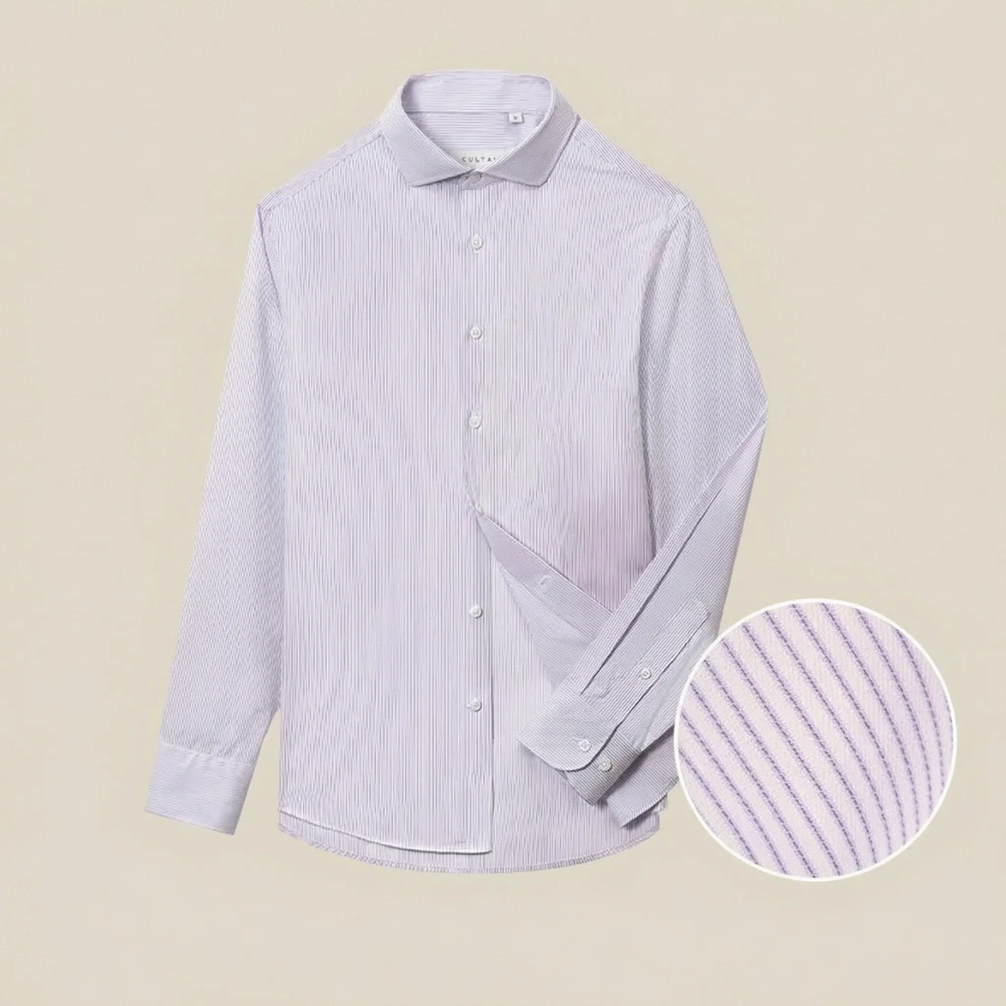 Striped Cotton Dress Shirt - Image 4