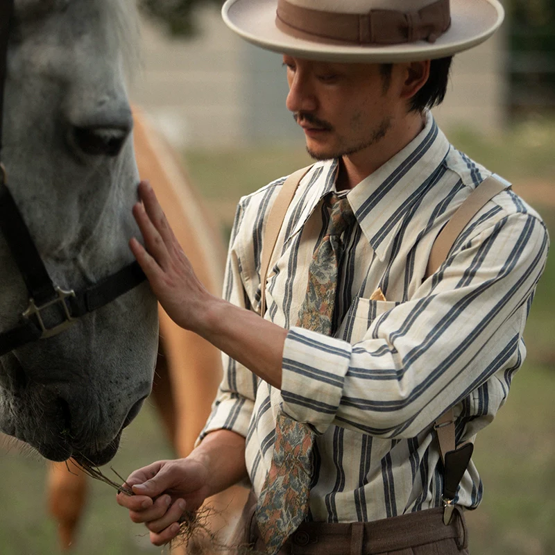 Striped Cotton Point-Collar Shirt - Image 4