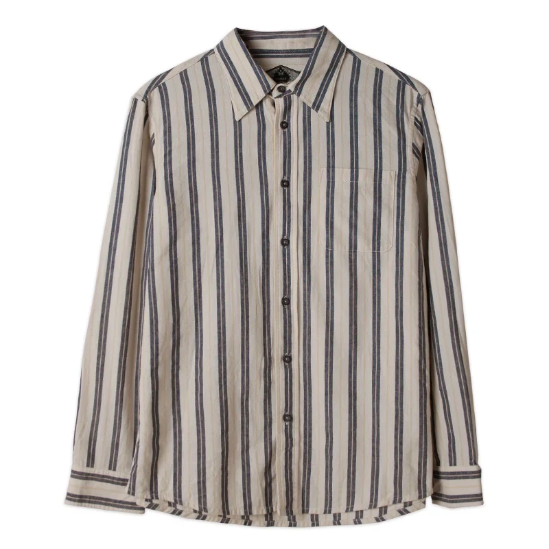Striped Cotton Point-Collar Shirt - Image 5