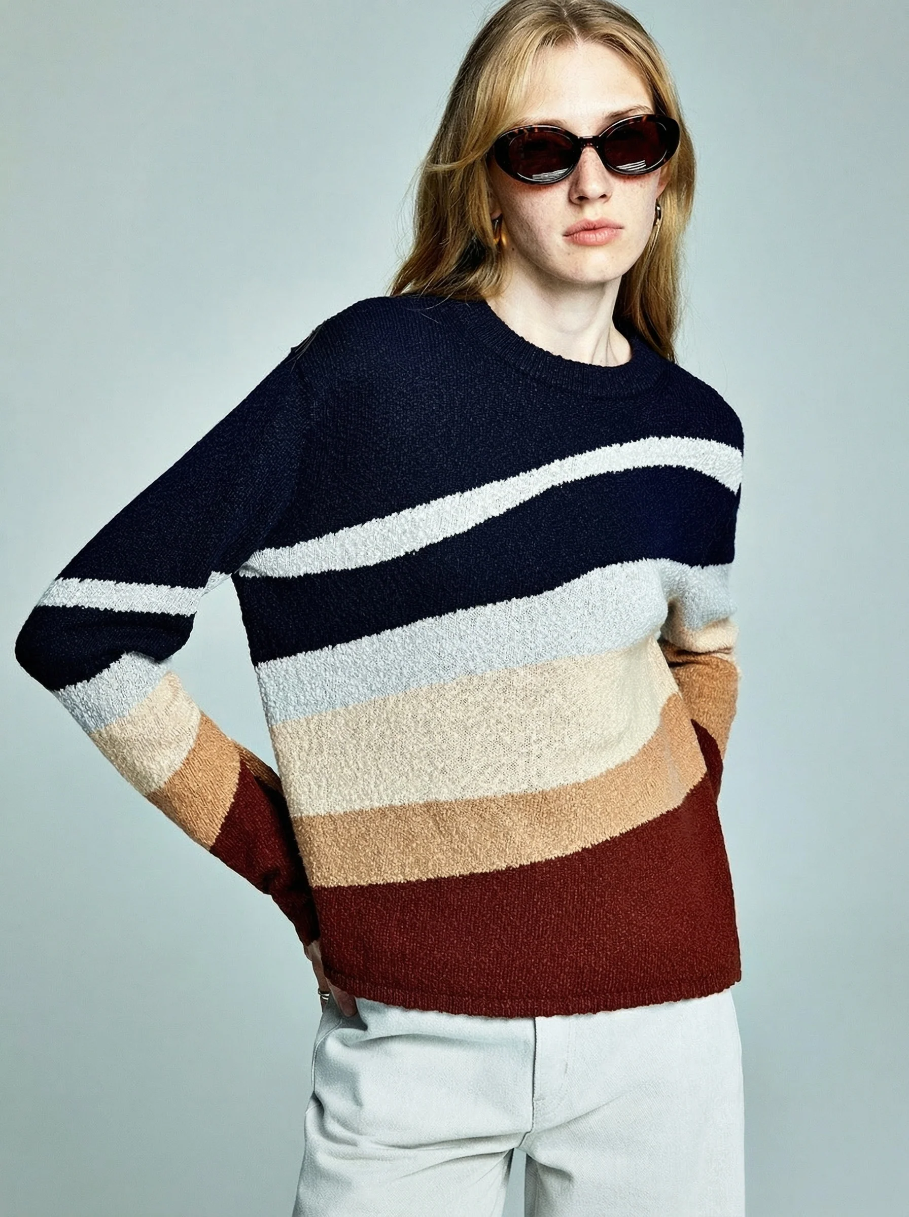 Striped Crewneck Sweater - Image 2