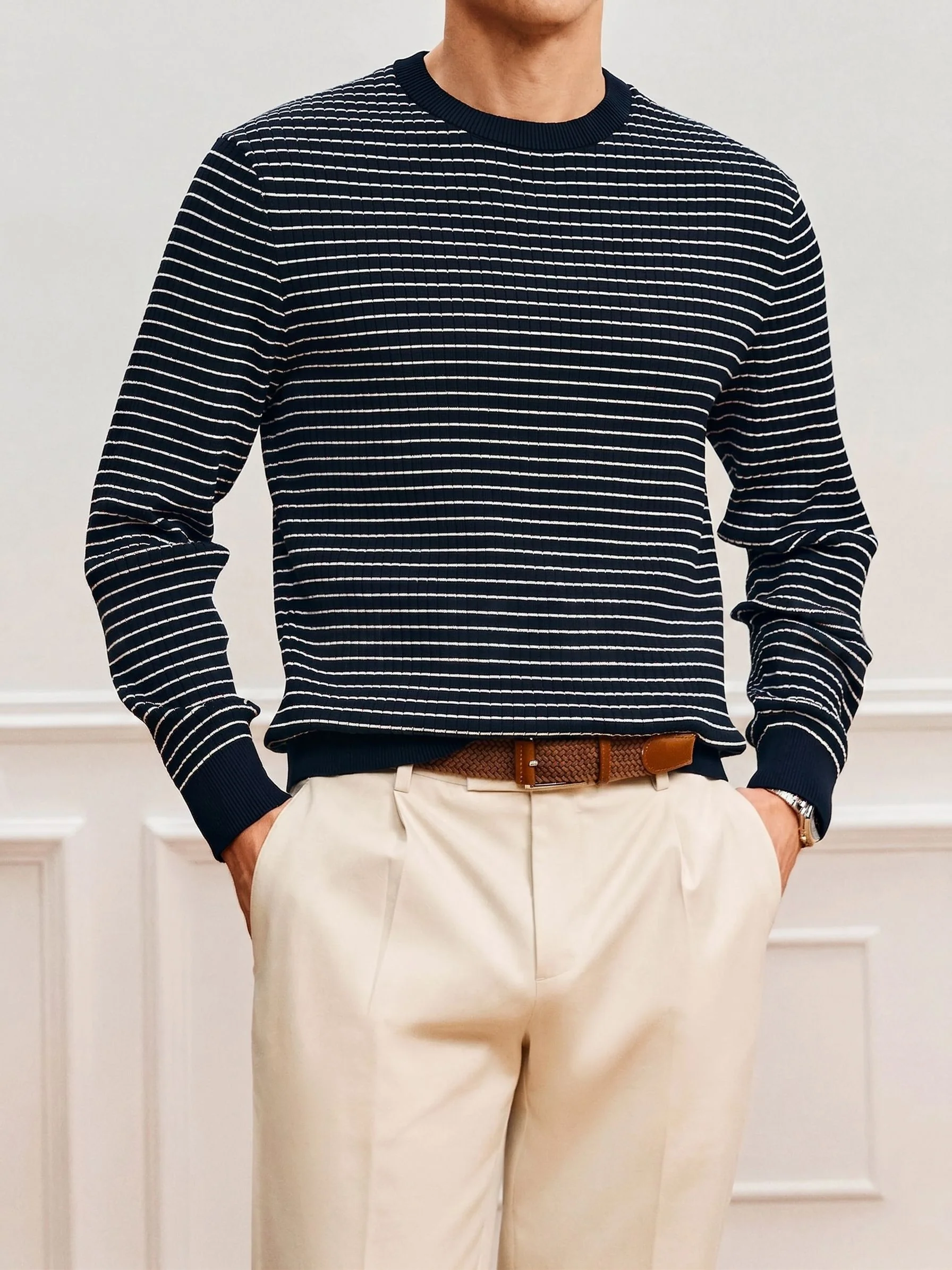 Striped Crewneck Sweater