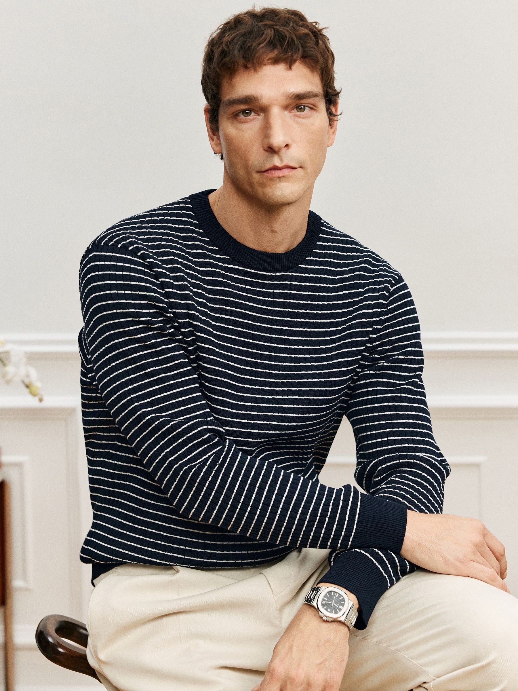 Striped Crewneck Sweater - Image 2