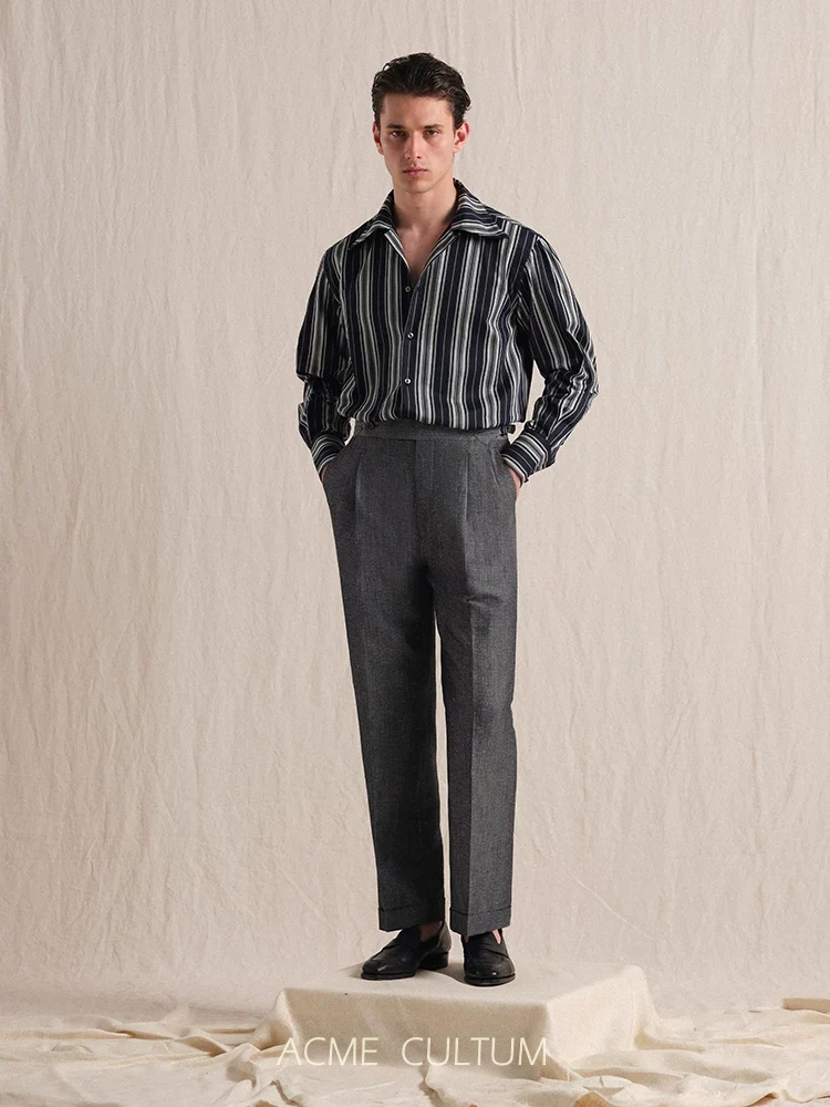 Striped Cuban-Collar Cotton Shirt - Image 3